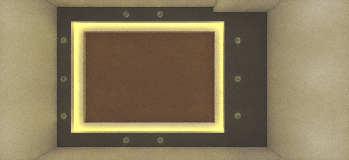 Ceiling  Low-poly 3D model_3