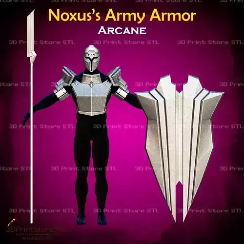 Noxus Army Armor Cosplay Arcane - STL File