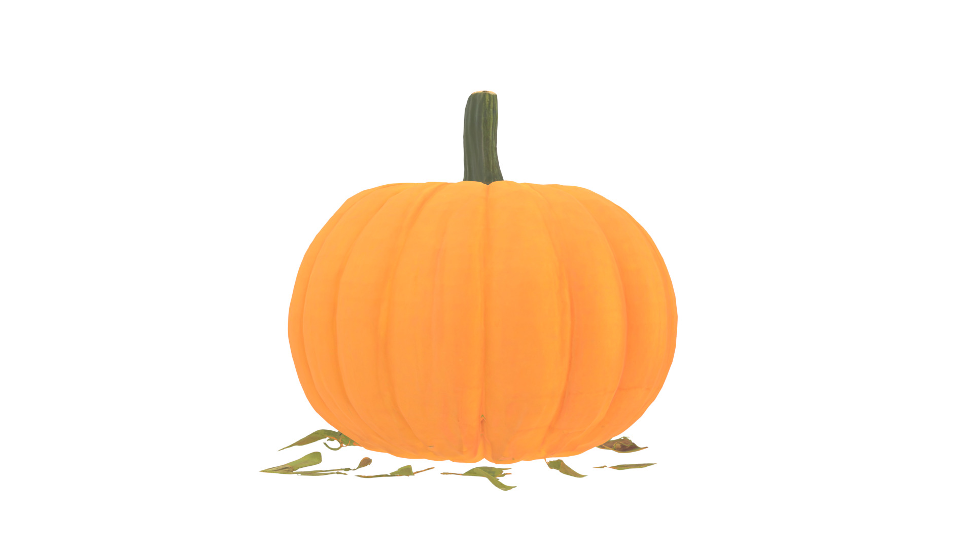 pumpkin Low-poly 3D model_2