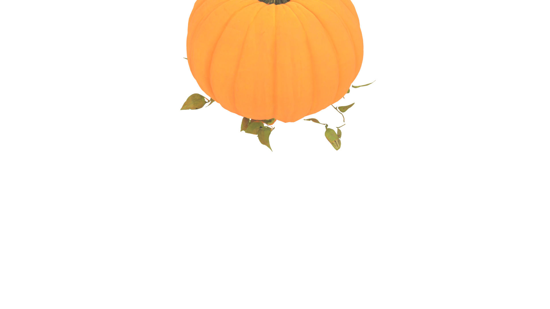 pumpkin Low-poly 3D model_3