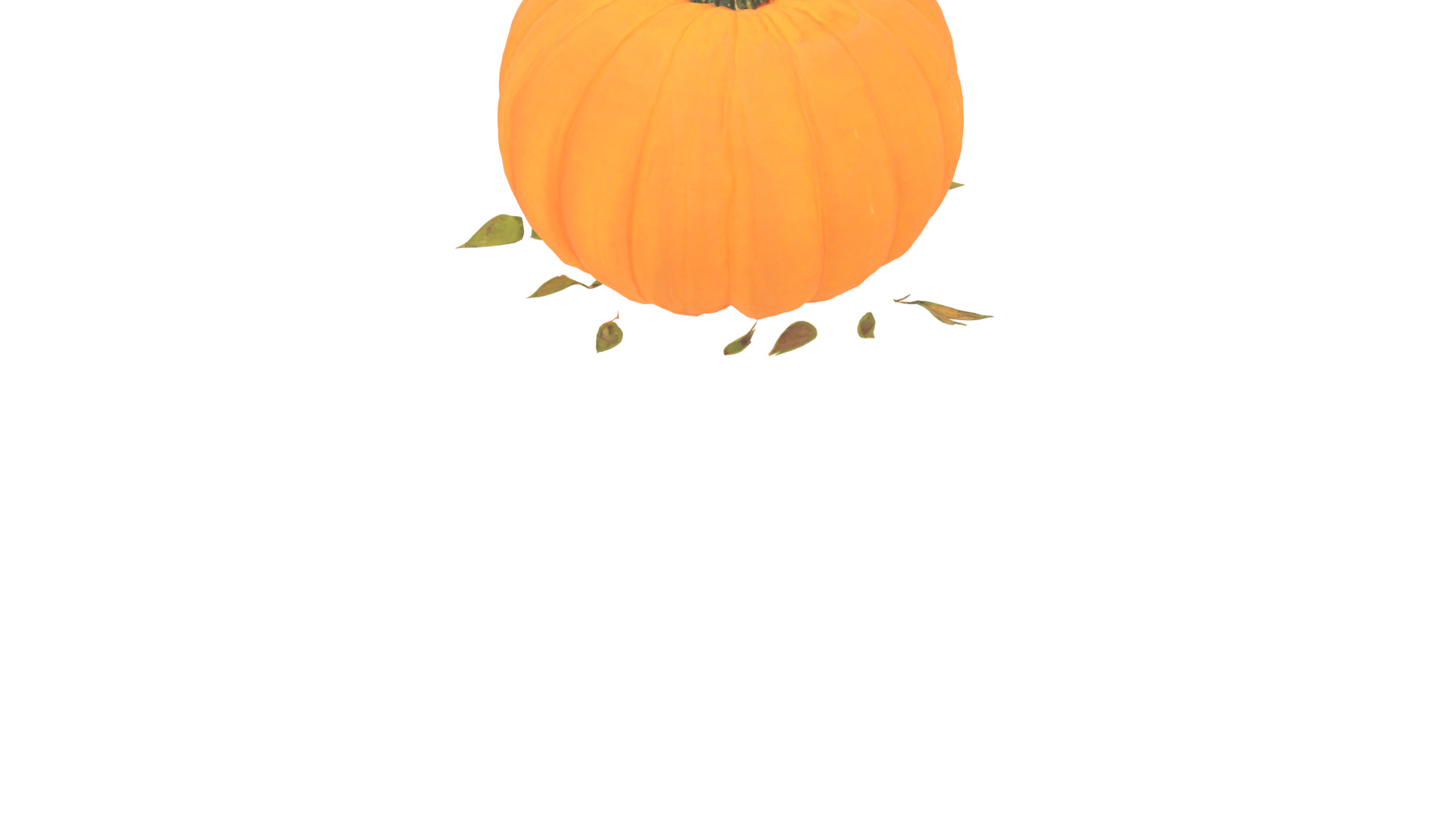 pumpkin Low-poly 3D model_6