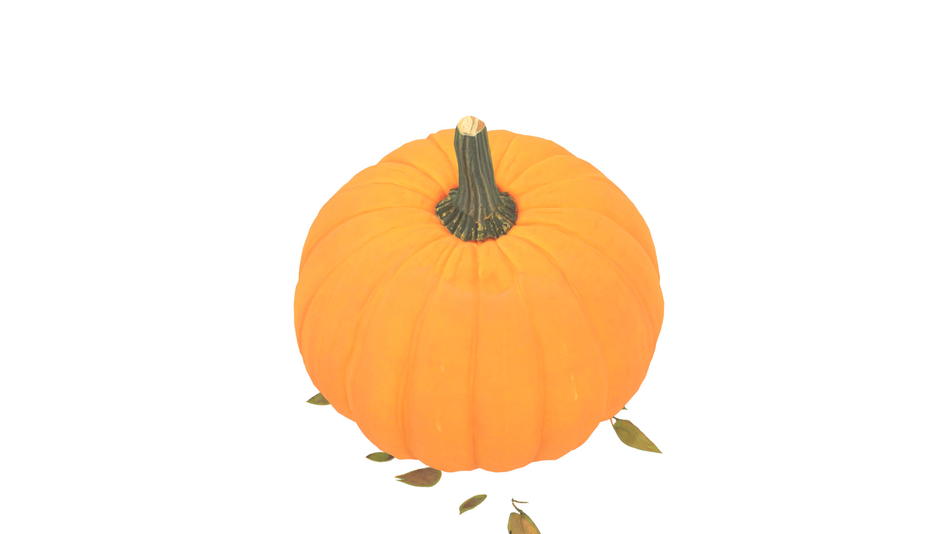 pumpkin Low-poly 3D model_16
