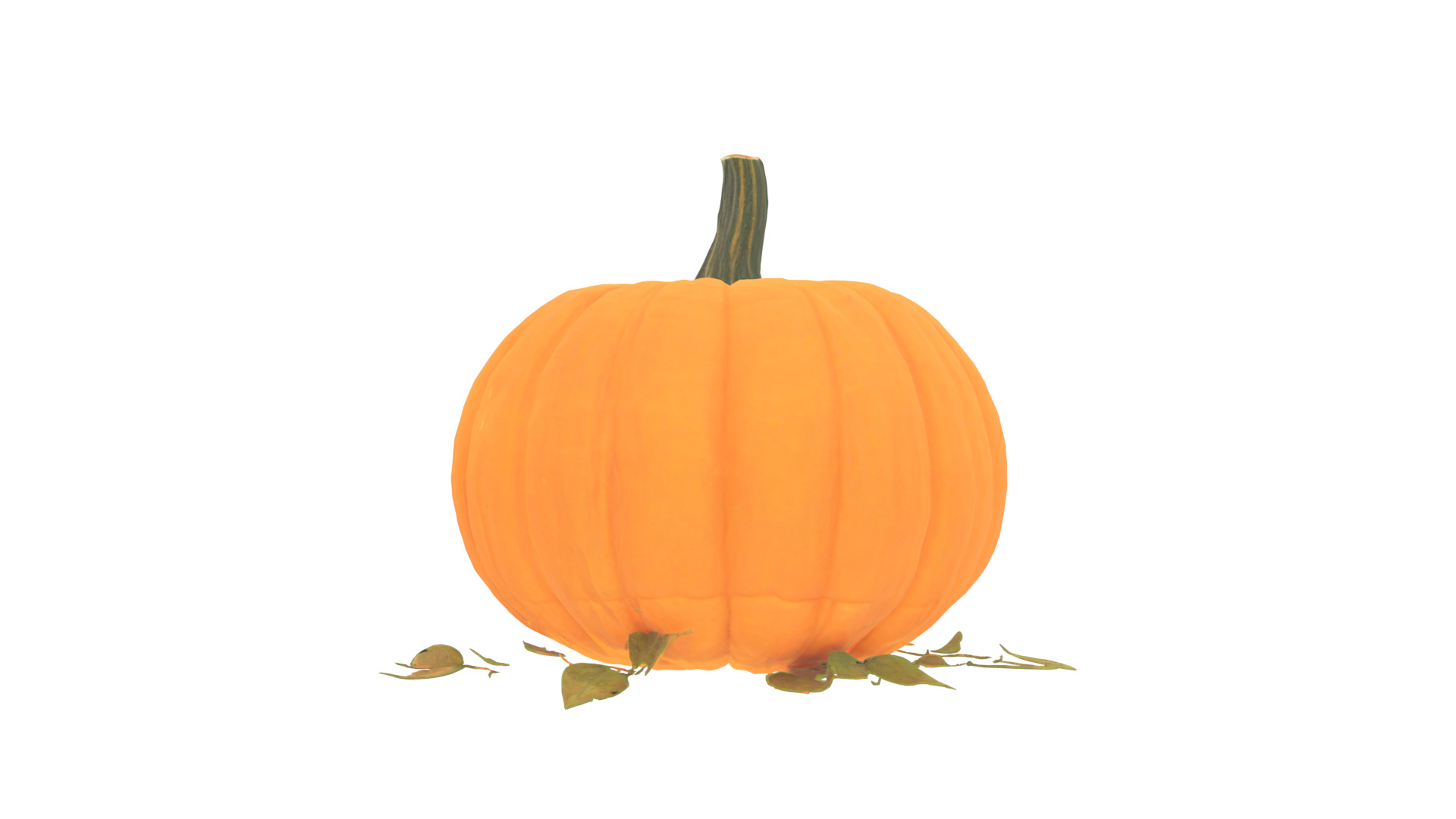 pumpkin Low-poly 3D model_12