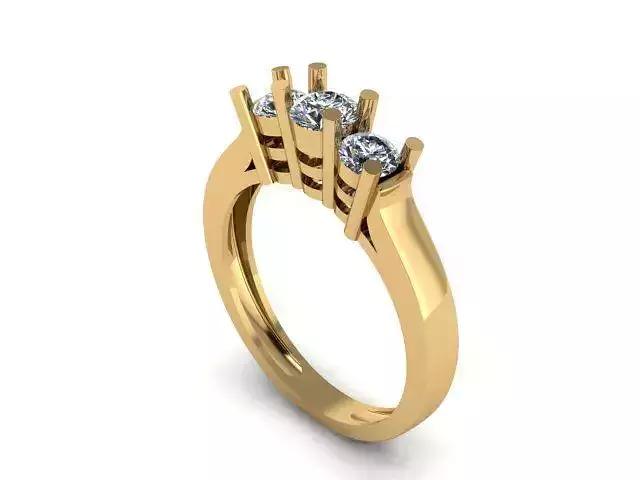 3 stone engagement ring