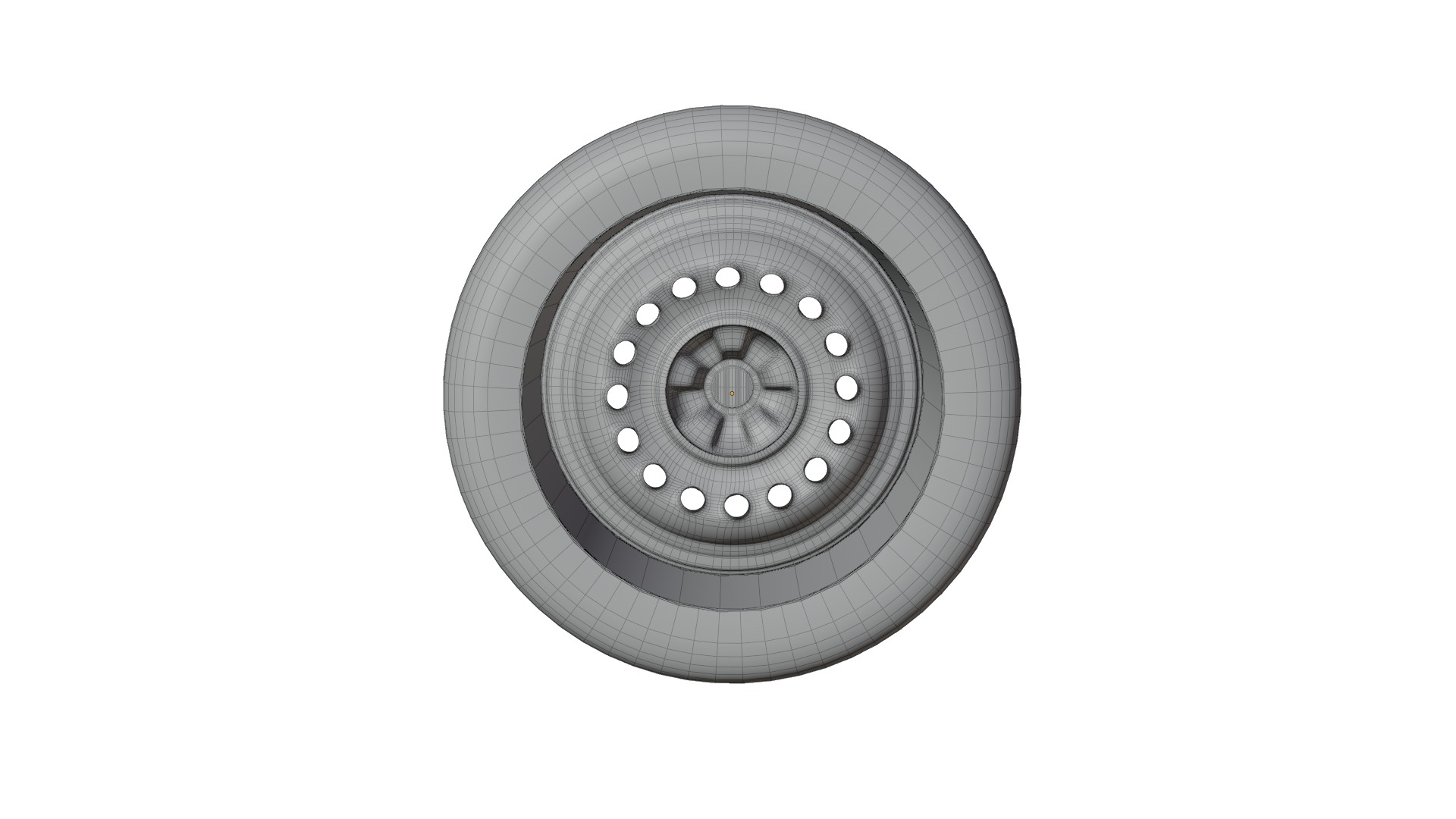 High-Performance Sport Car Wheel for Games and Rendering Low-poly 3D model_15
