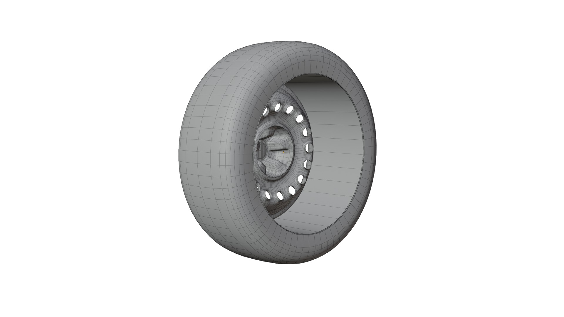 High-Performance Sport Car Wheel for Games and Rendering Low-poly 3D model_13