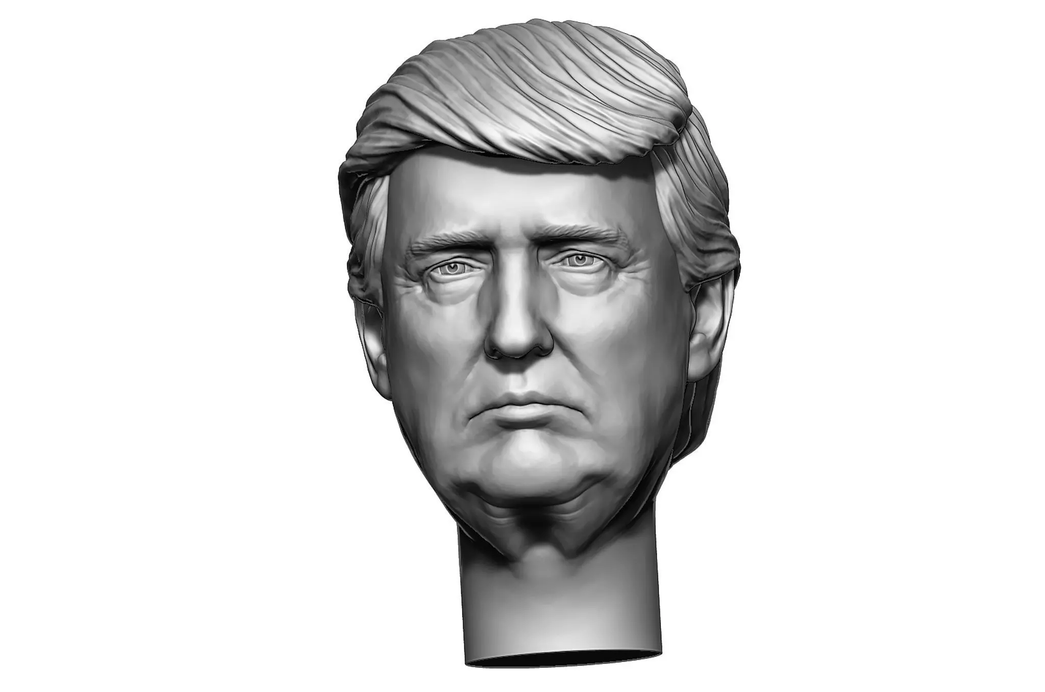 Donald Trump Portrait Head 3D print model