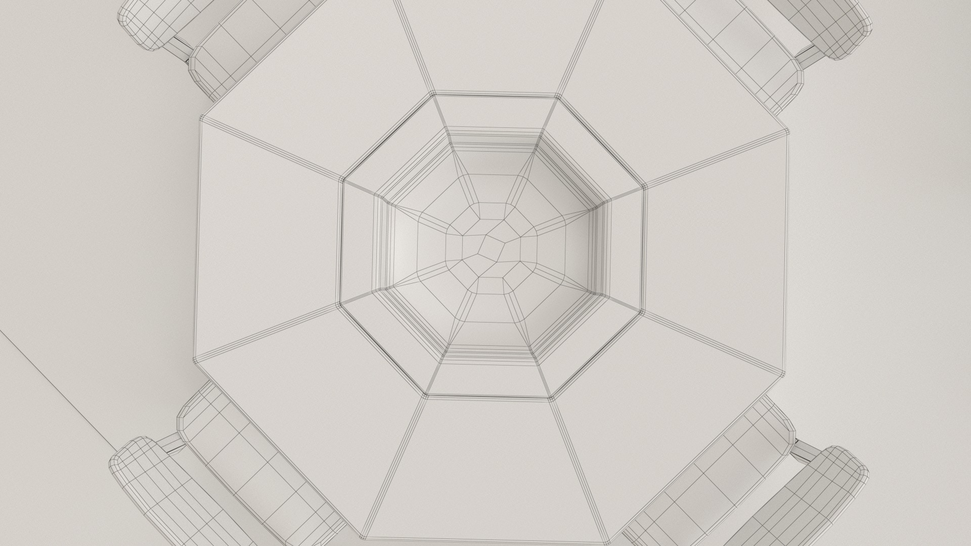 Kids tables and puzzle mat 3D model_6