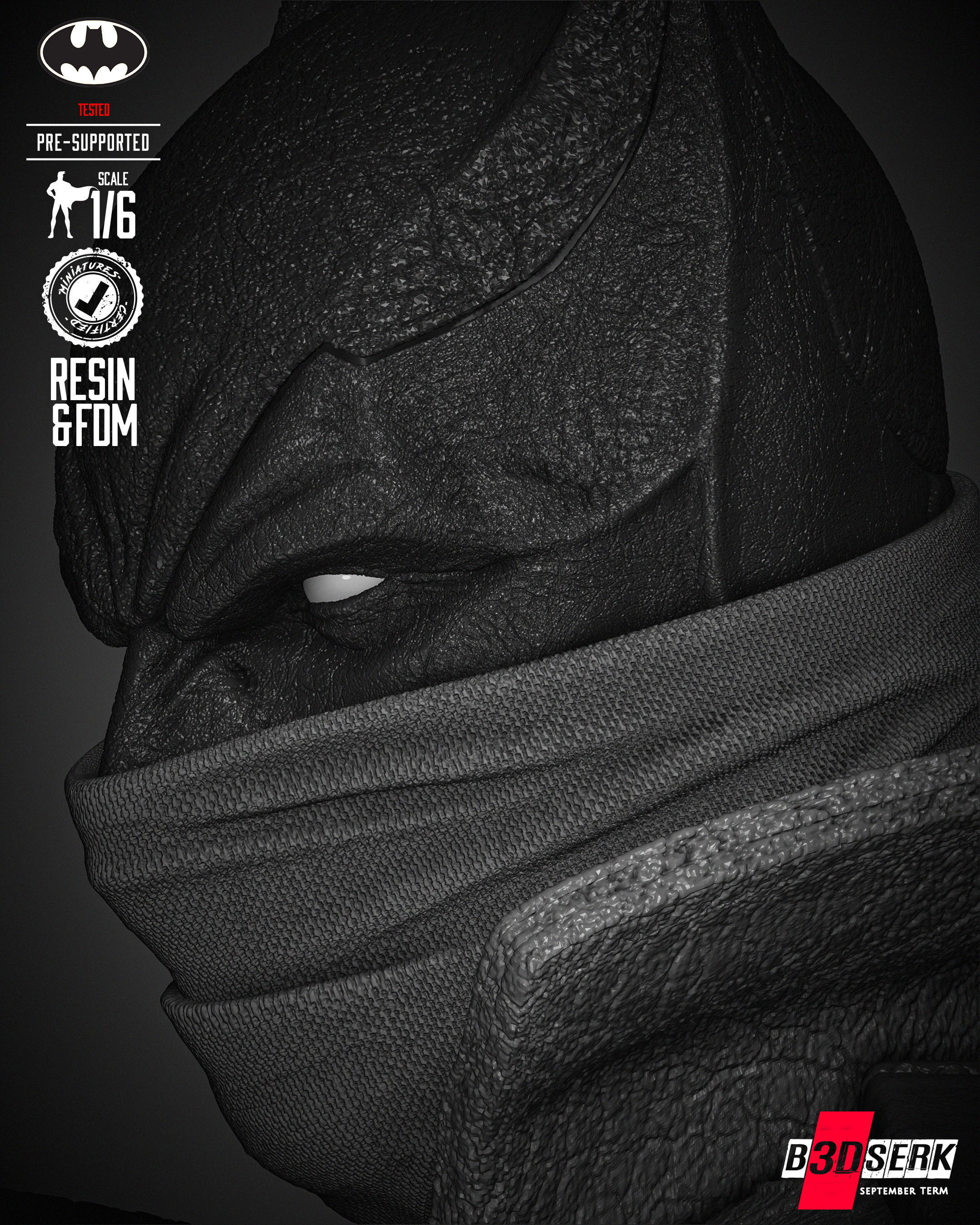 B3DSERK Batman Dark Nights Sculpture 3D print model_33