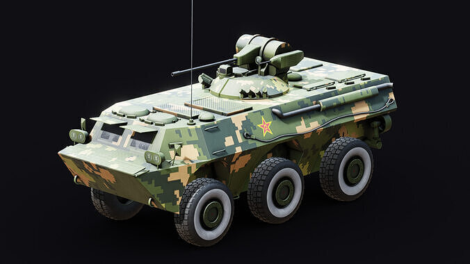ZSL 92 APC Low-poly 3D model