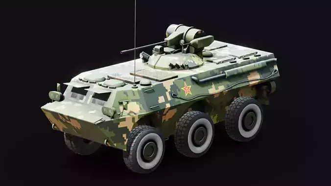 ZSL 92 APC Low-poly 3D model