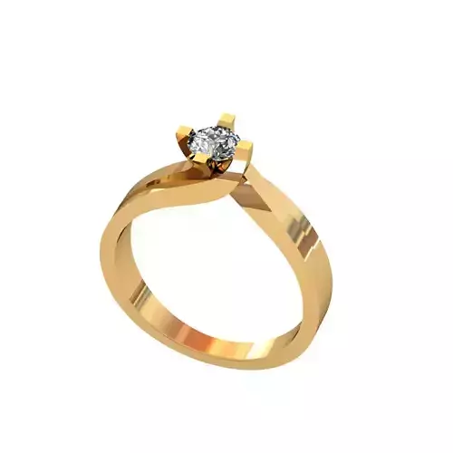 solitaire  overlapping  ring