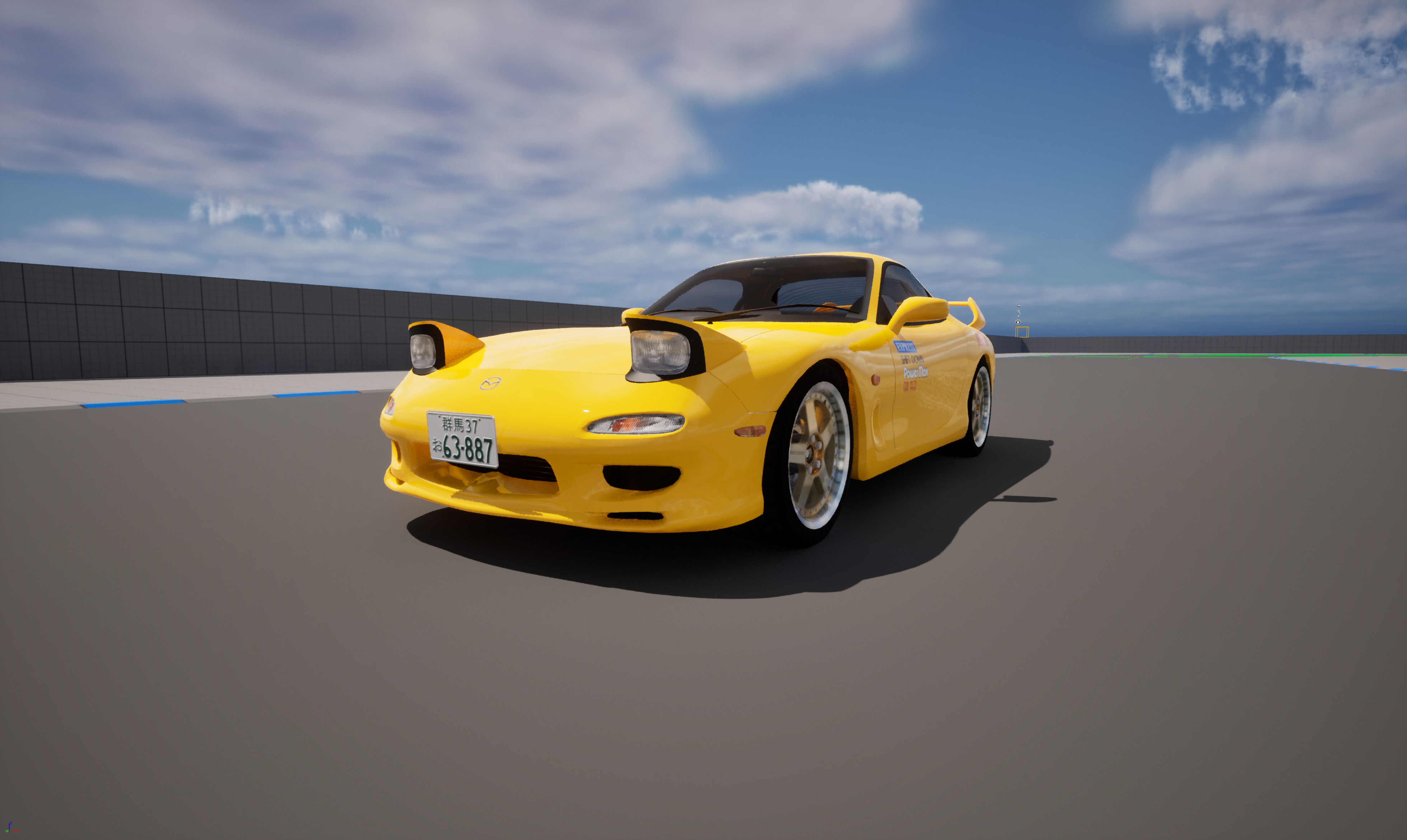 Mazda RX7 FD Keisuke Style Low-poly 3D model_16