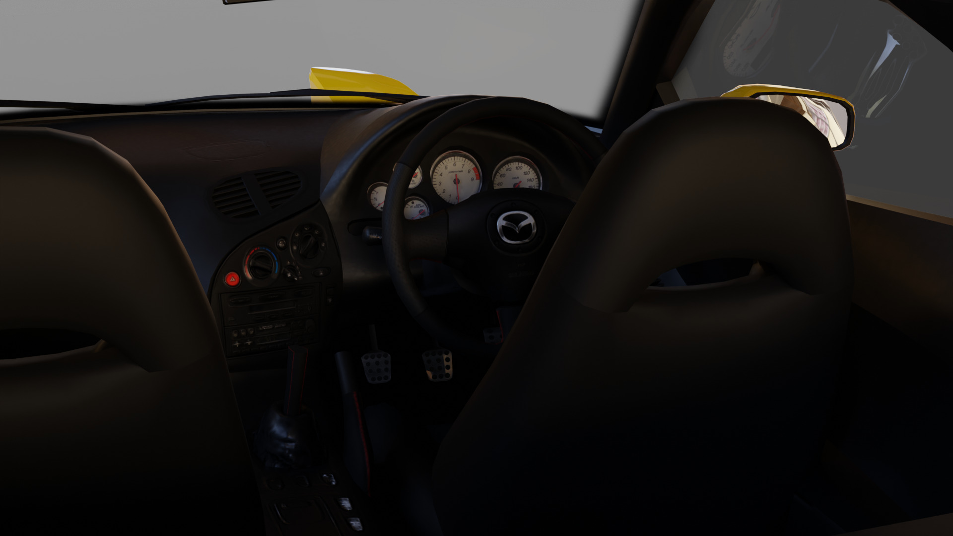 Mazda RX7 FD Keisuke Style Low-poly 3D model_11