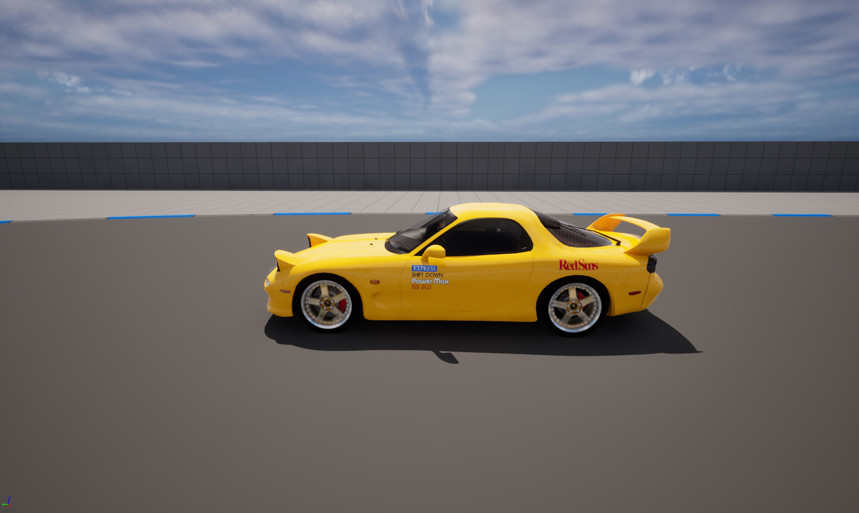 Mazda RX7 FD Keisuke Style Low-poly 3D model_18