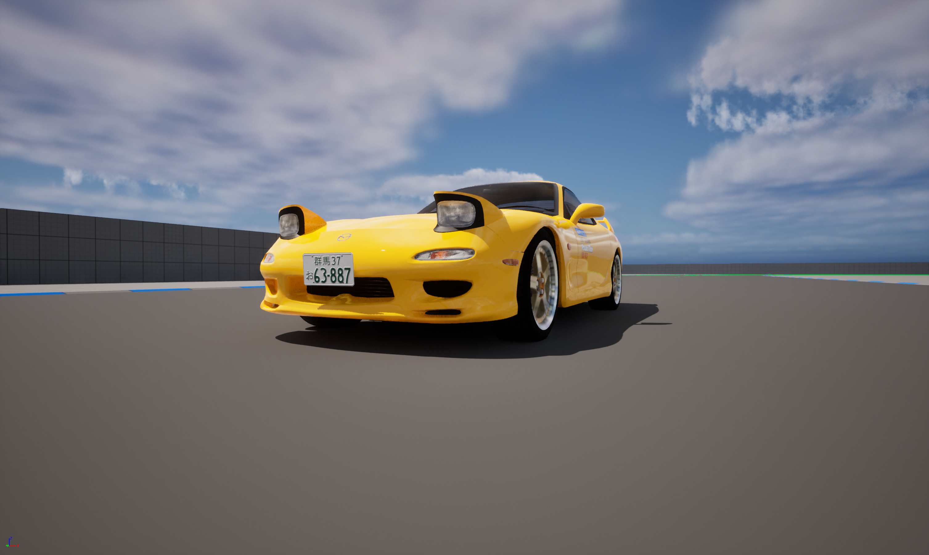 Mazda RX7 FD Keisuke Style Low-poly 3D model_22