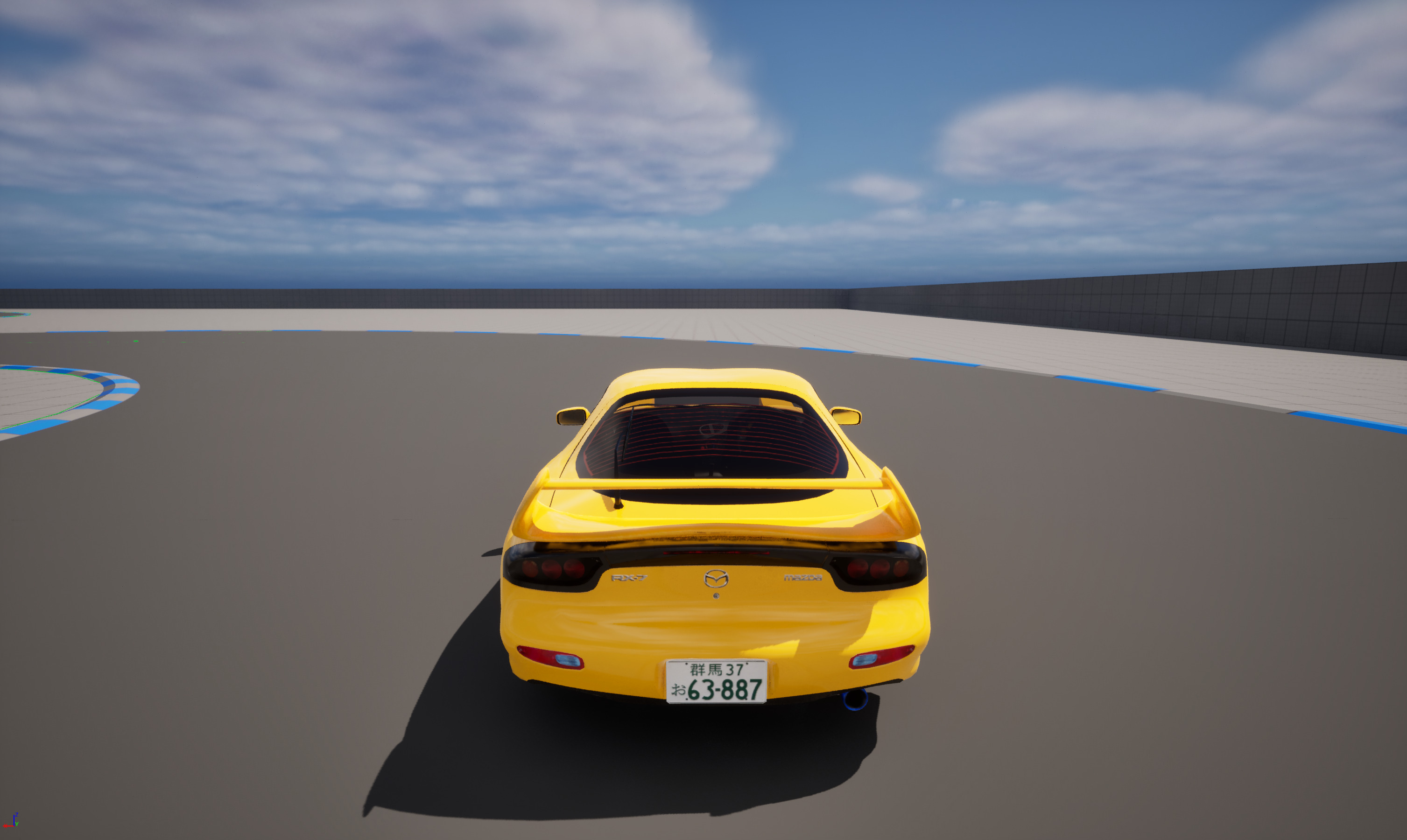 Mazda RX7 FD Keisuke Style Low-poly 3D model_20