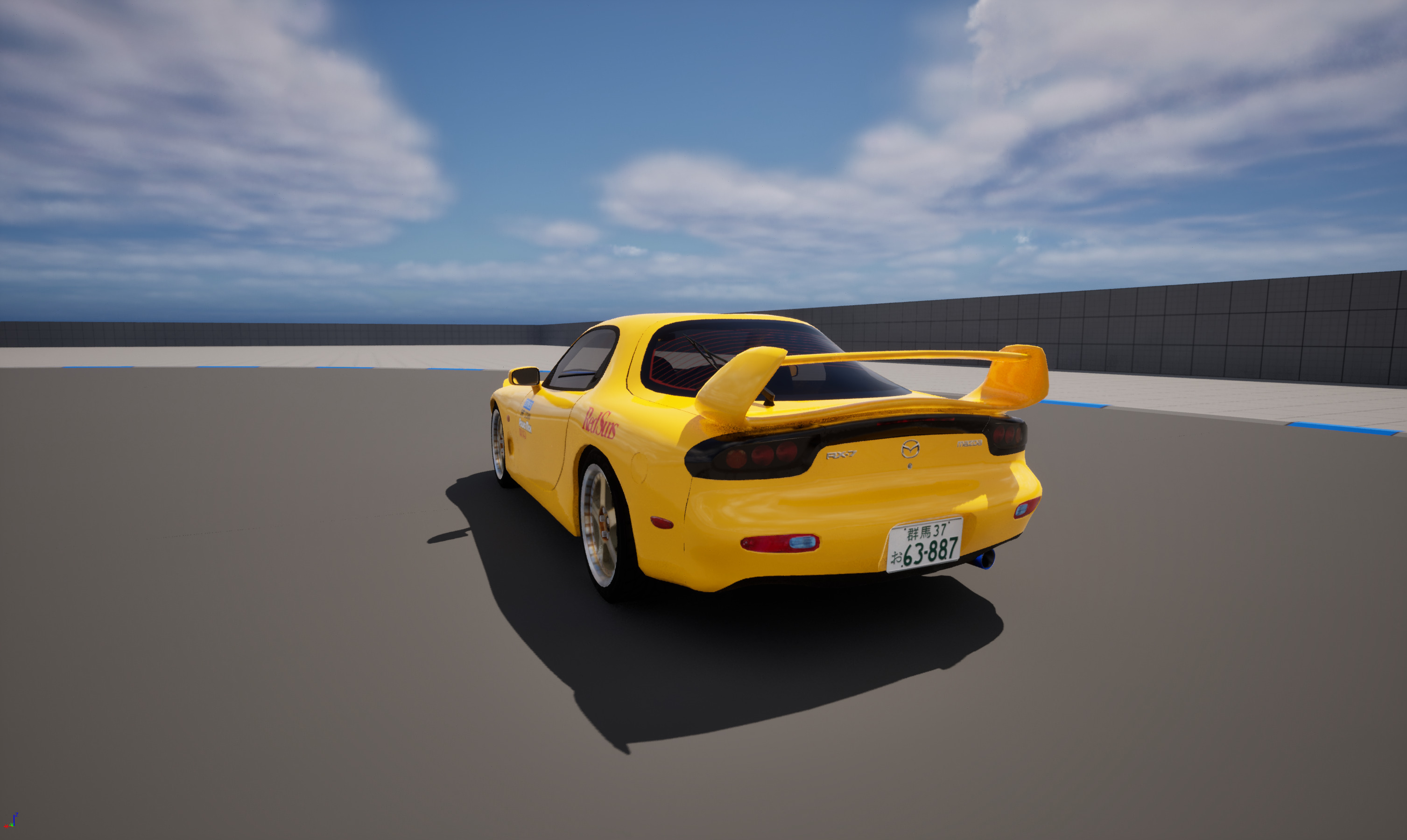 Mazda RX7 FD Keisuke Style Low-poly 3D model_19