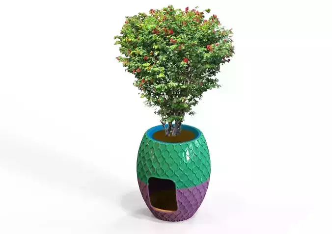 Vase With Hidden Cat Litter Box