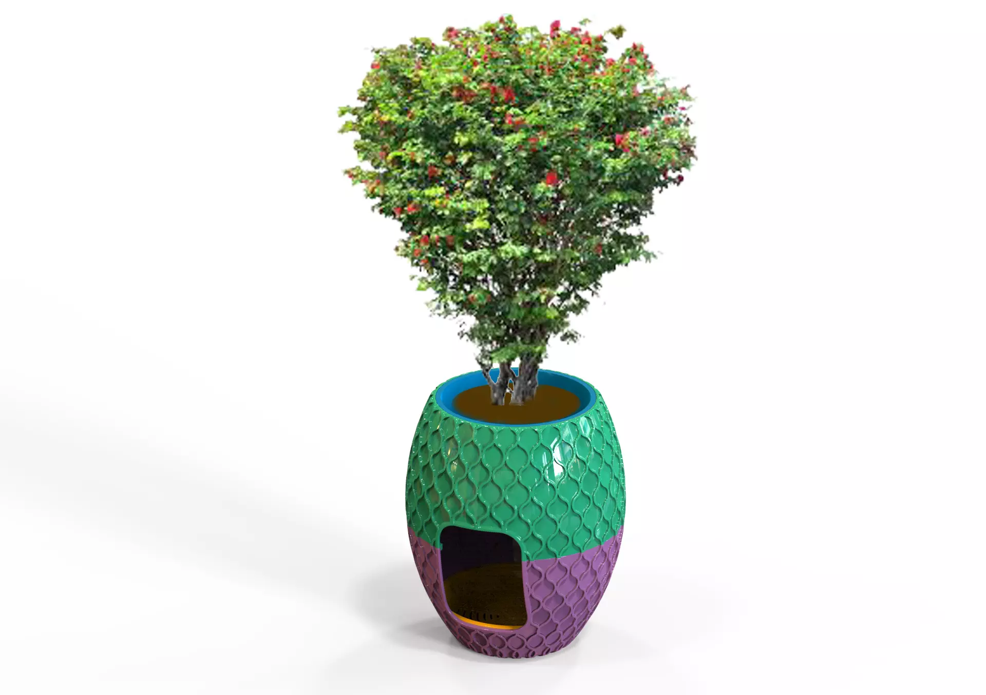 Vase With Hidden Cat Litter Box 3D print model_0