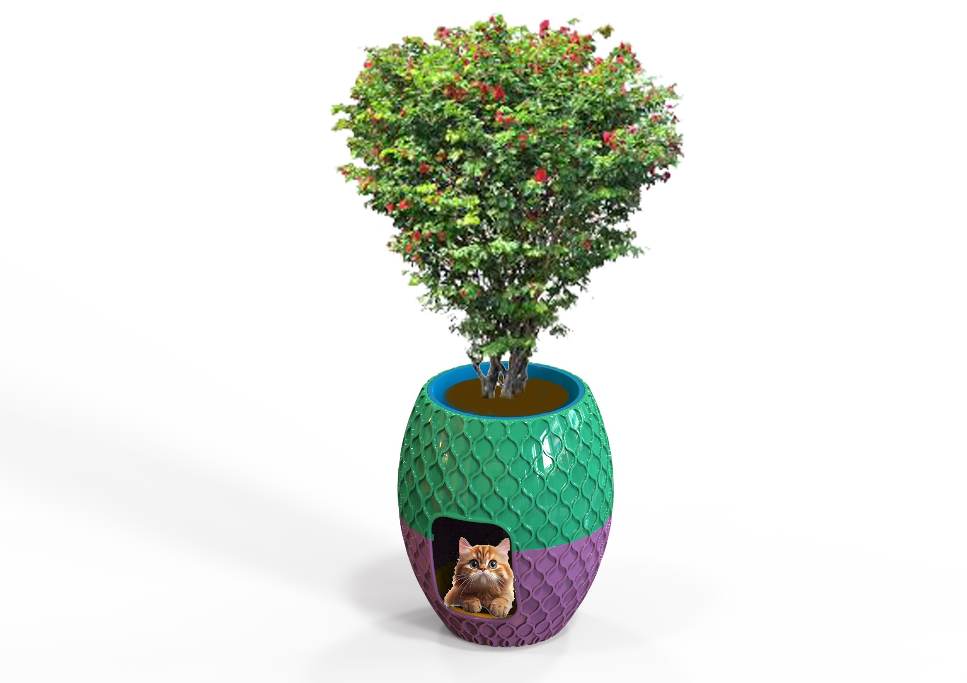 Vase With Hidden Cat Litter Box 3D print model_28