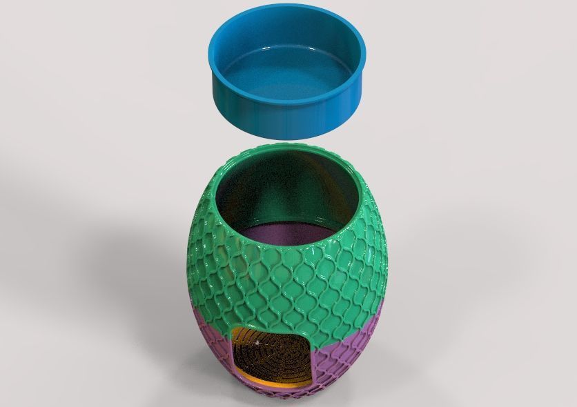 Vase With Hidden Cat Litter Box 3D print model_49