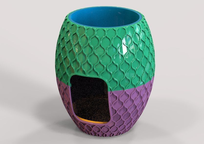 Vase With Hidden Cat Litter Box 3D print model_16