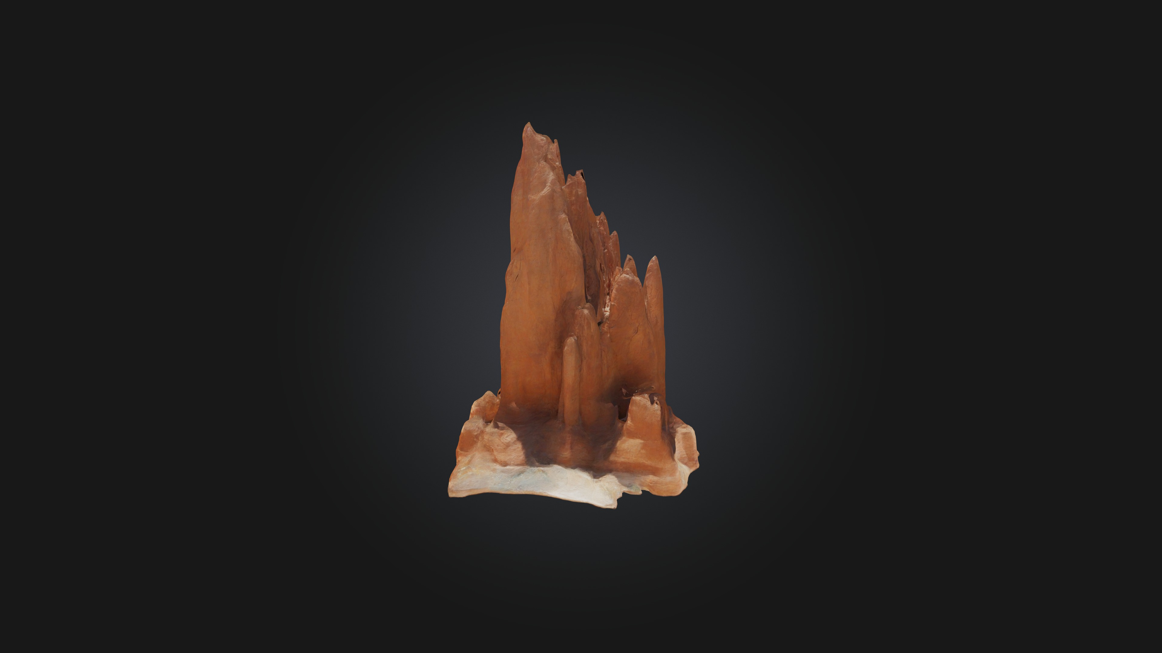 Rock Formation Low-poly 3D model_6