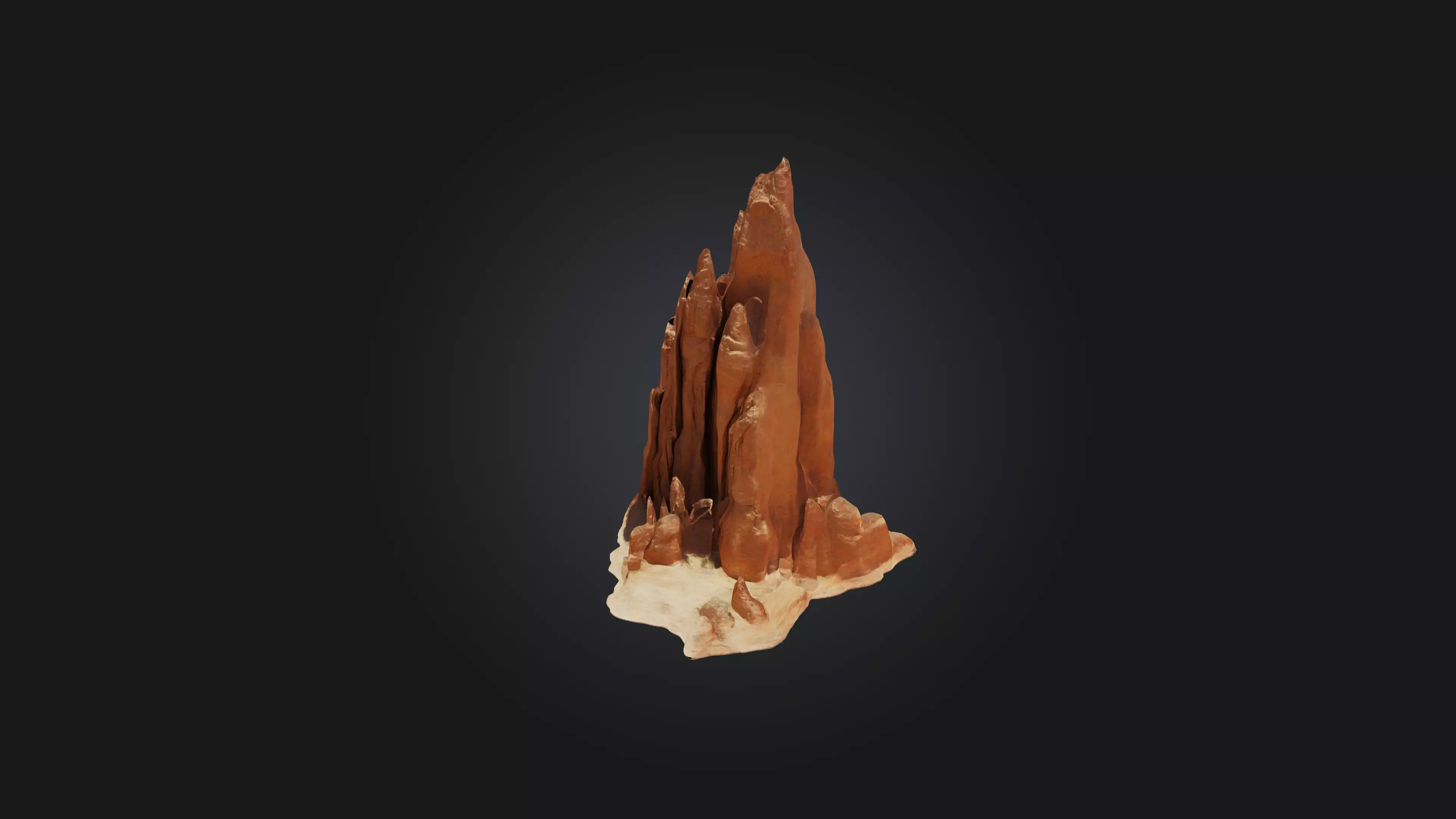 Rock Formation Low-poly 3D model_0