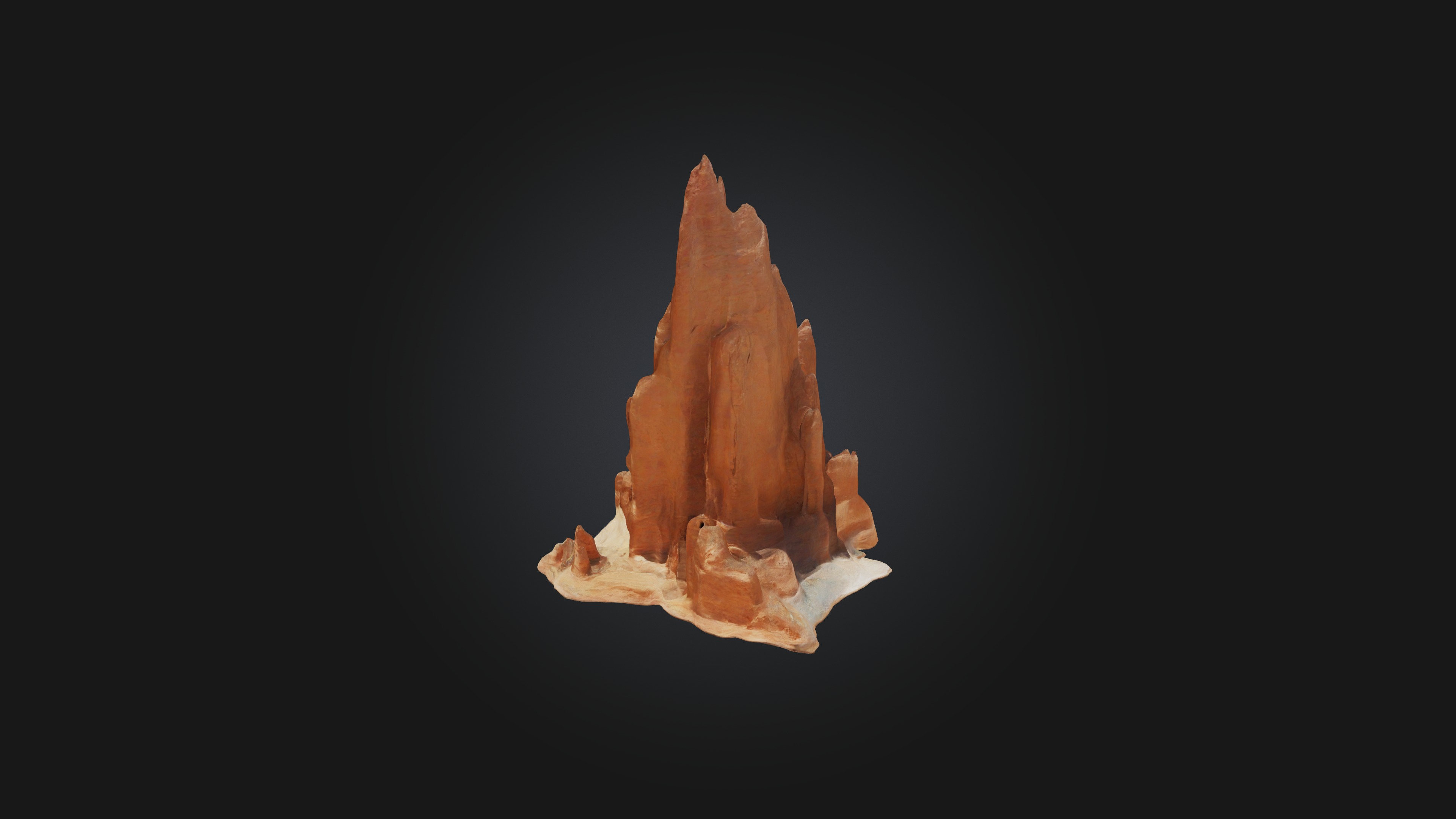 Rock Formation Low-poly 3D model_4