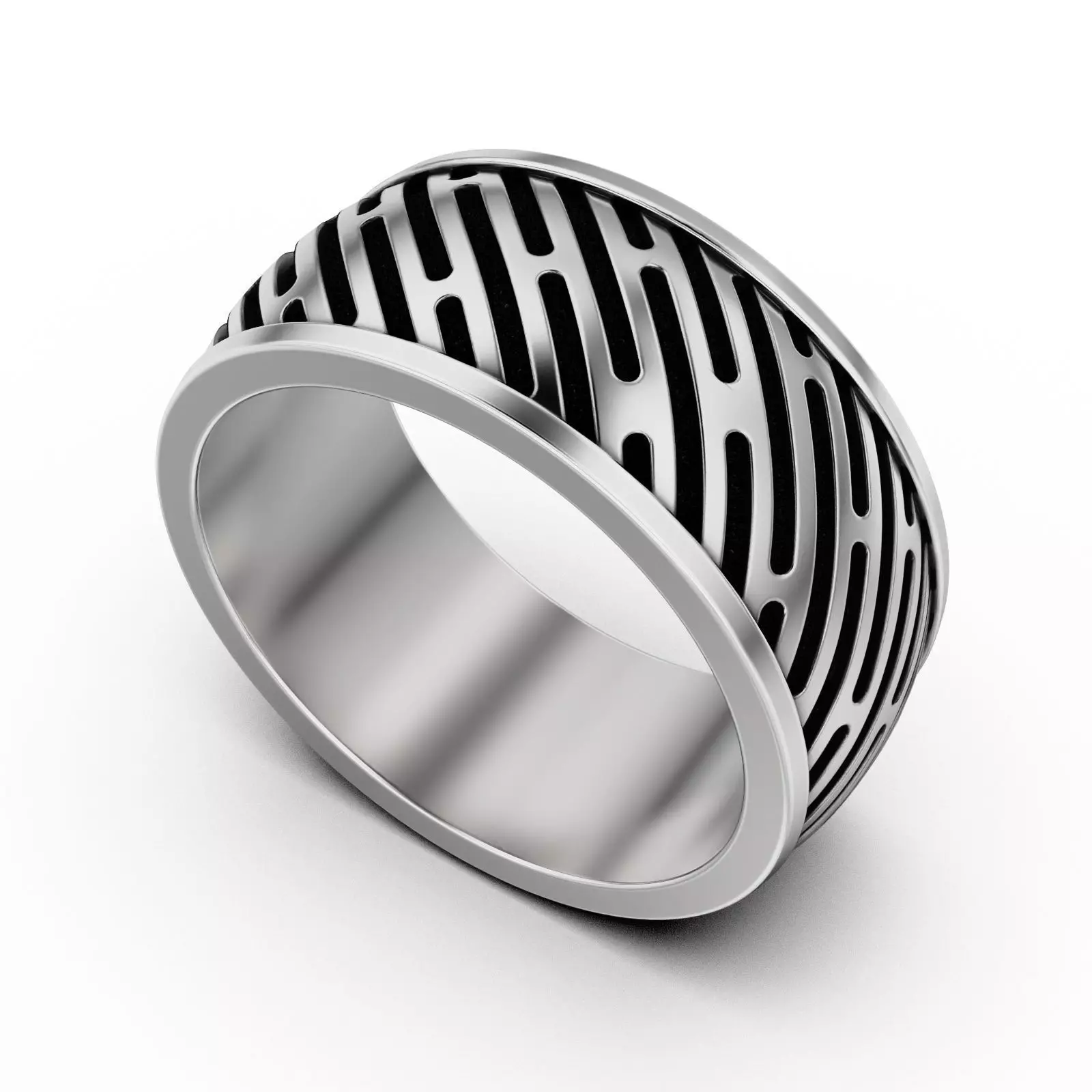 Urban Stripes Ring 3D print model