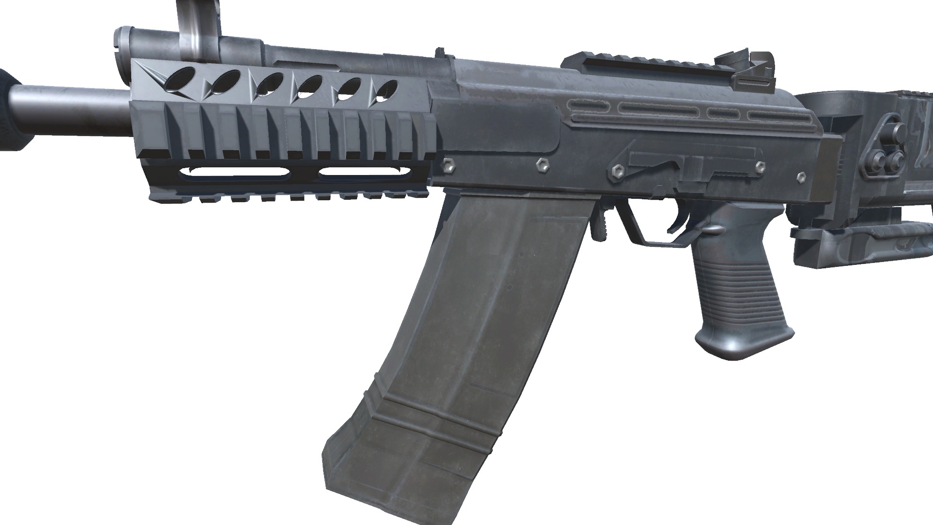 40-Cornershot-Saiga12-gun model 3d game ready model Low-poly 3D model_7