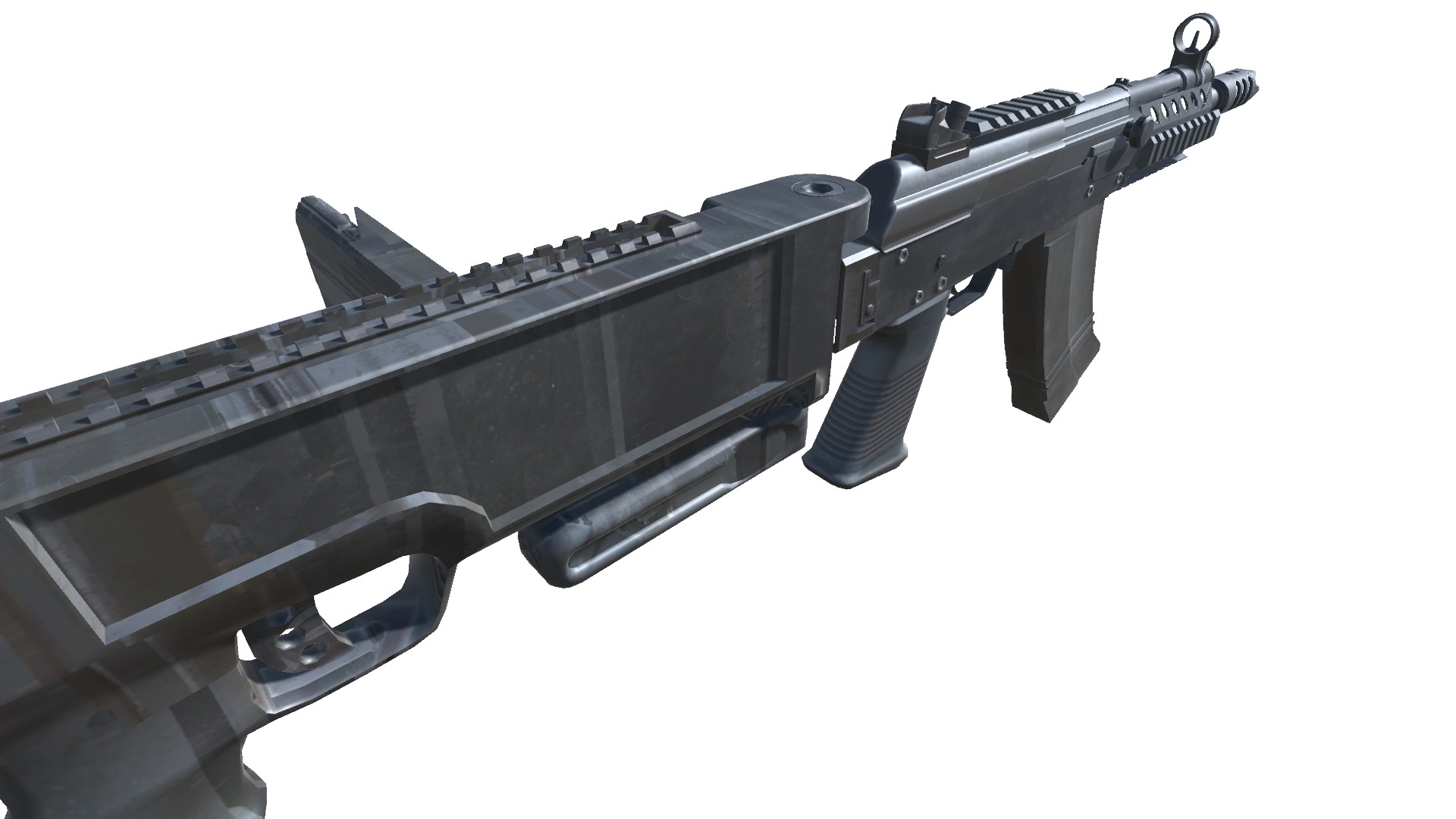 40-Cornershot-Saiga12-gun model 3d game ready model Low-poly 3D model_13