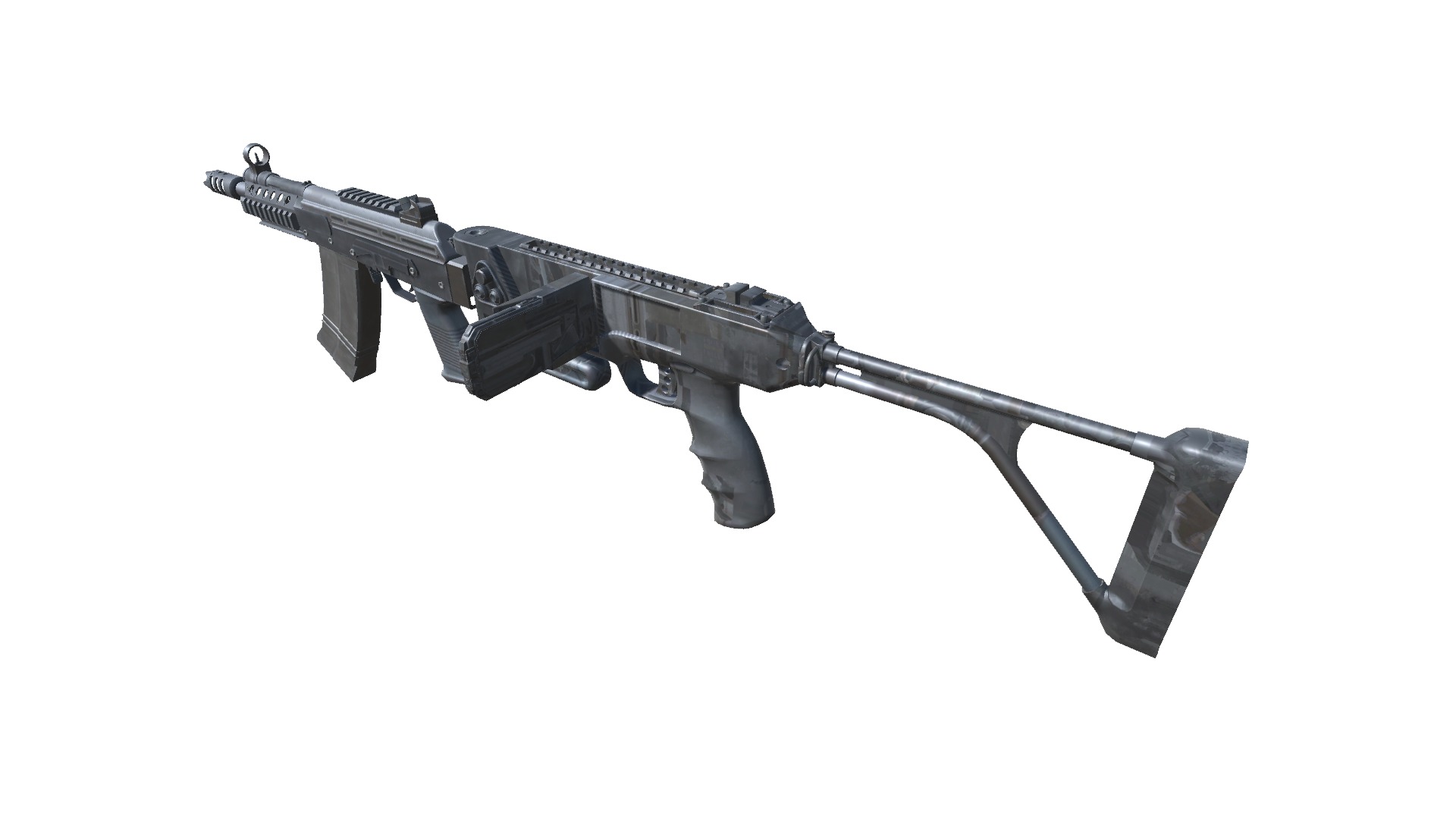 40-Cornershot-Saiga12-gun model 3d game ready model Low-poly 3D model_17