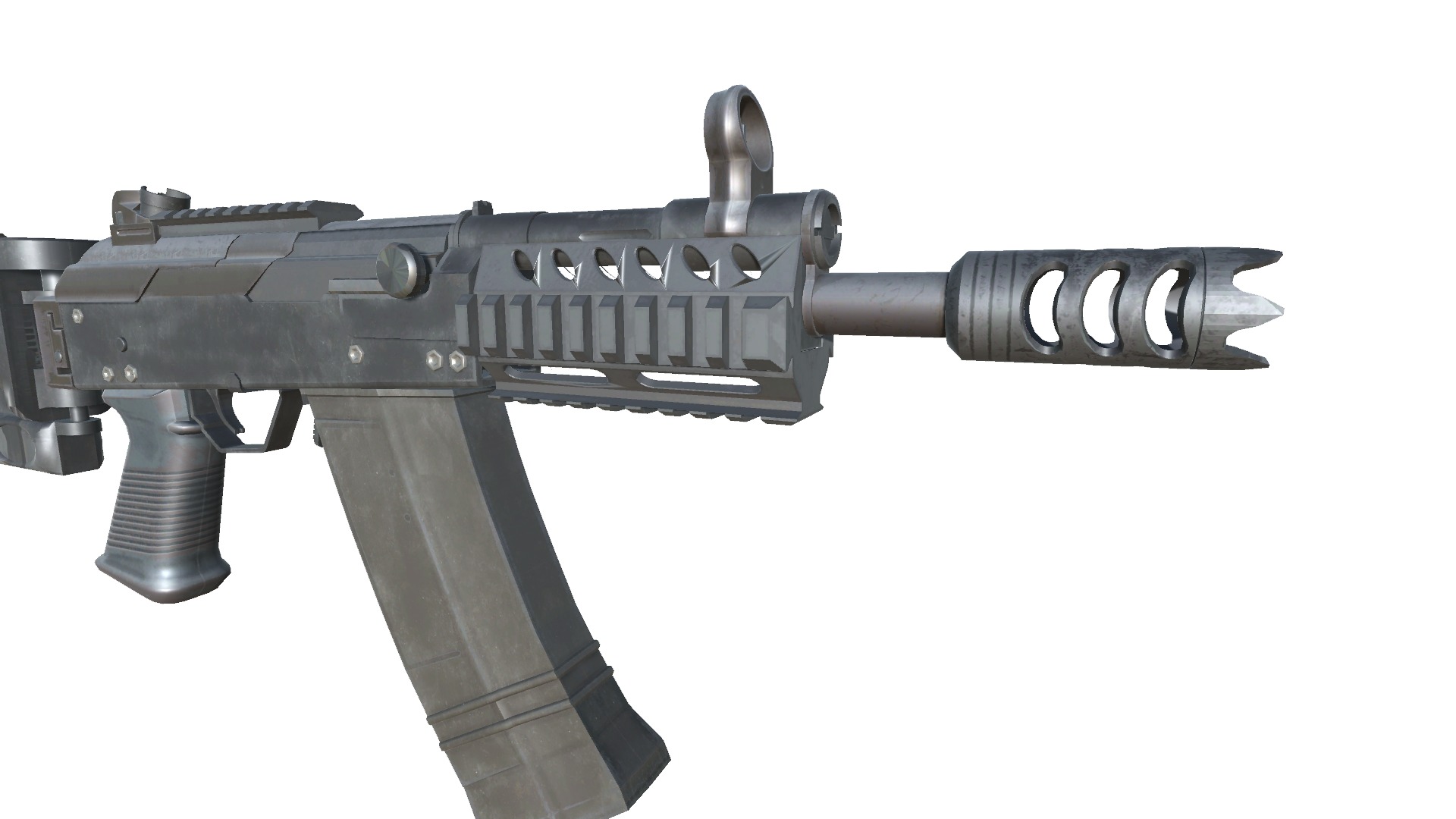 40-Cornershot-Saiga12-gun model 3d game ready model Low-poly 3D model_5