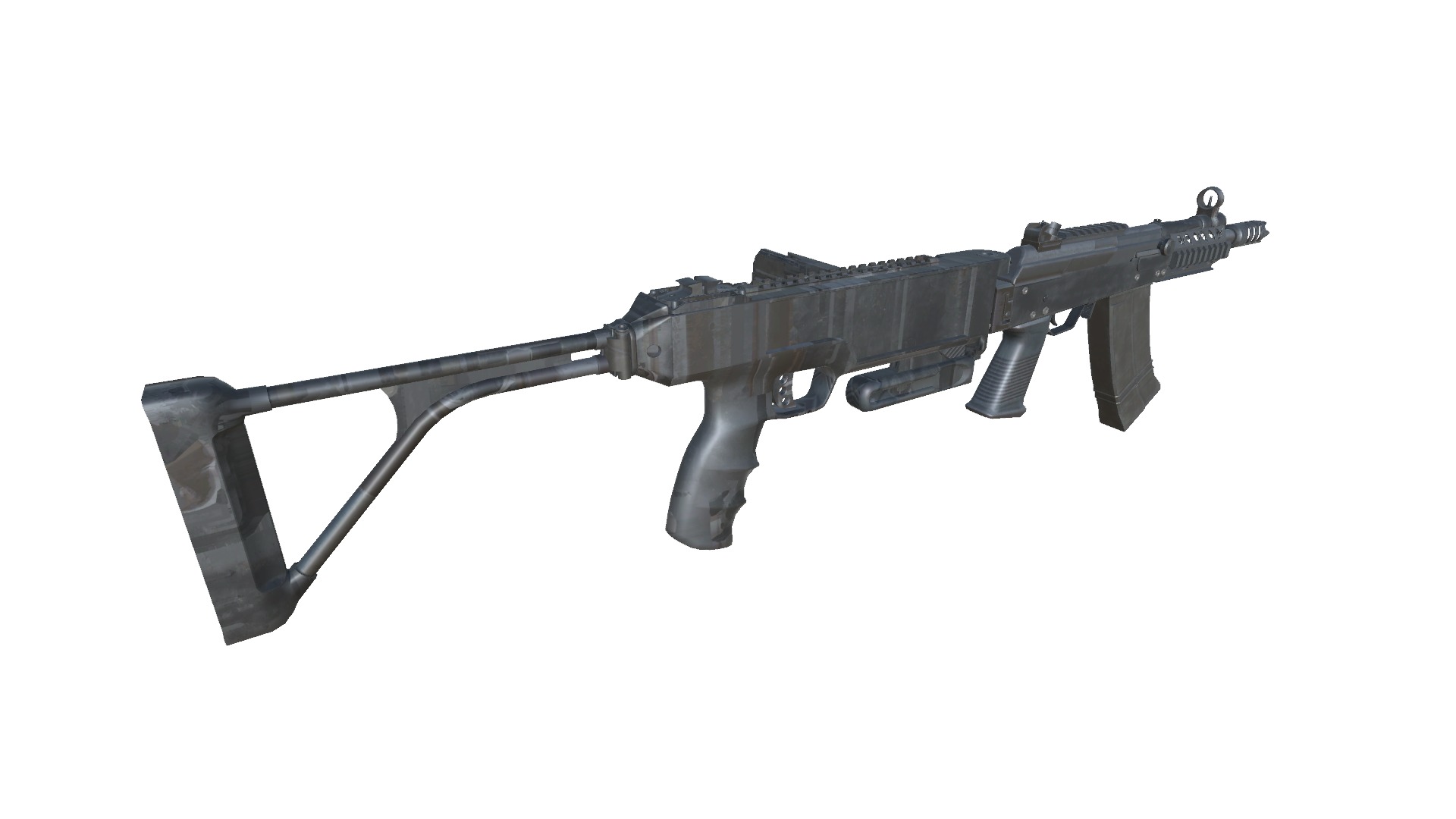 40-Cornershot-Saiga12-gun model 3d game ready model Low-poly 3D model_12
