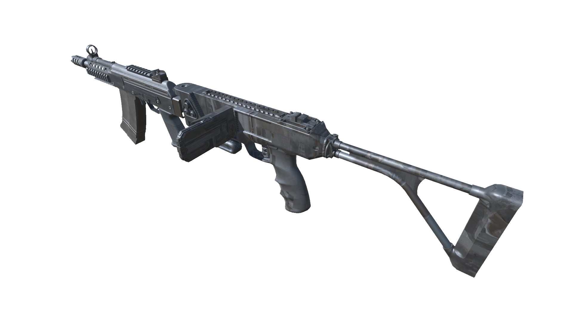 40-Cornershot-Saiga12-gun model 3d game ready model Low-poly 3D model_8