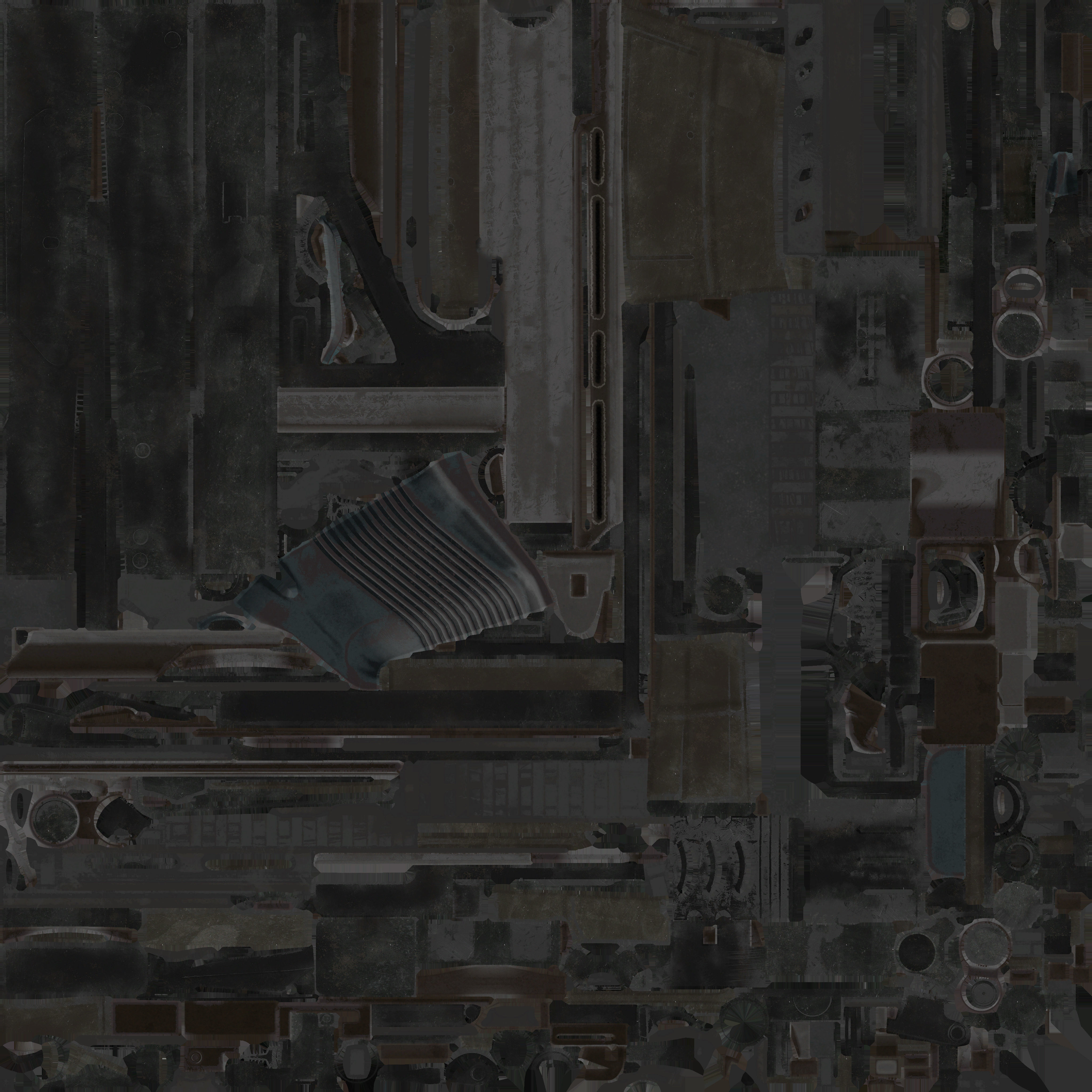 40-Cornershot-Saiga12-gun model 3d game ready model Low-poly 3D model_26