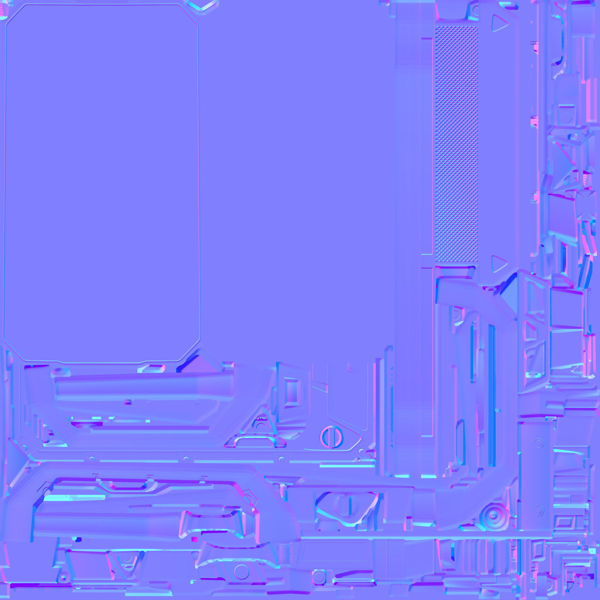 40-Cornershot-Saiga12-gun model 3d game ready model Low-poly 3D model_29