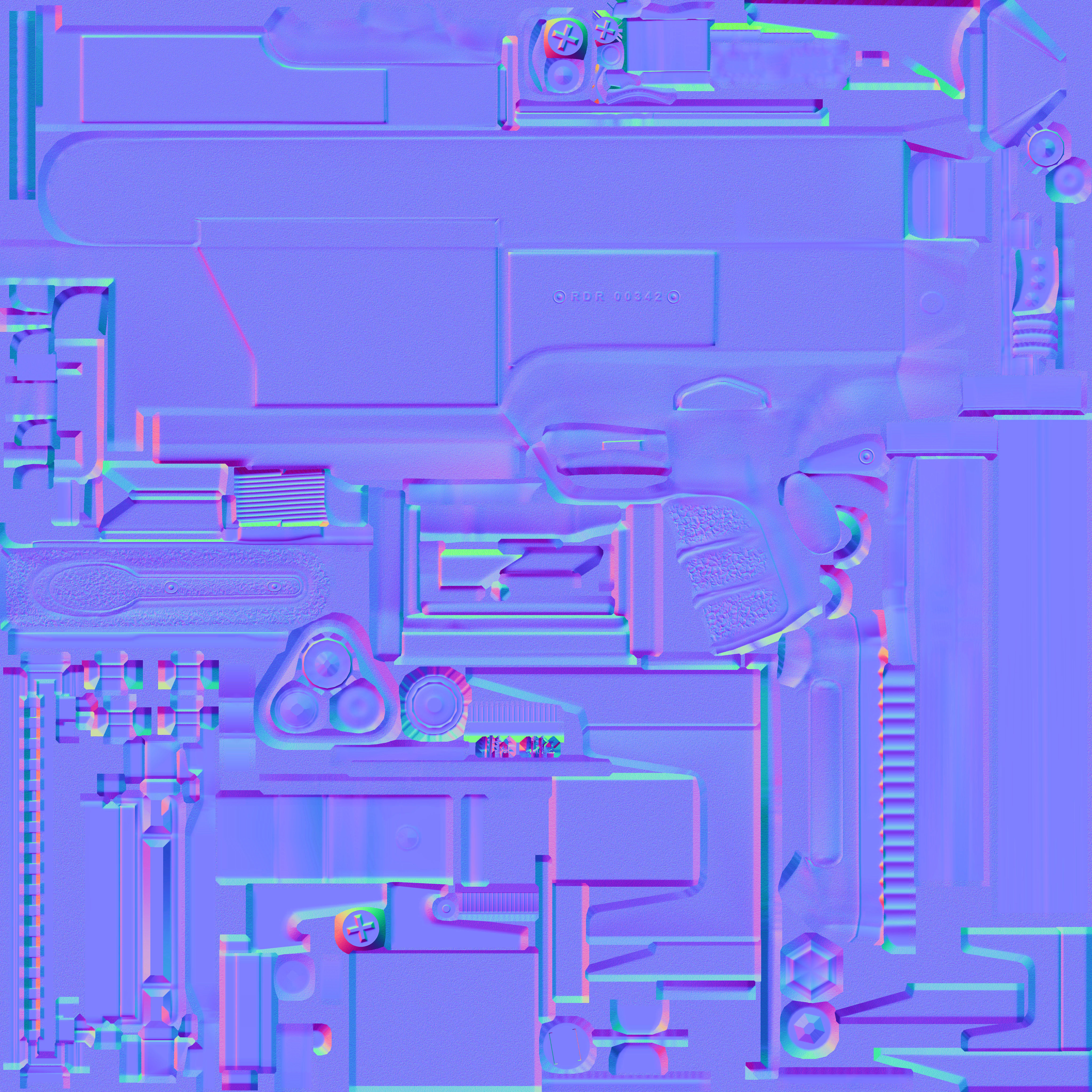 40-Cornershot-Saiga12-gun model 3d game ready model Low-poly 3D model_24