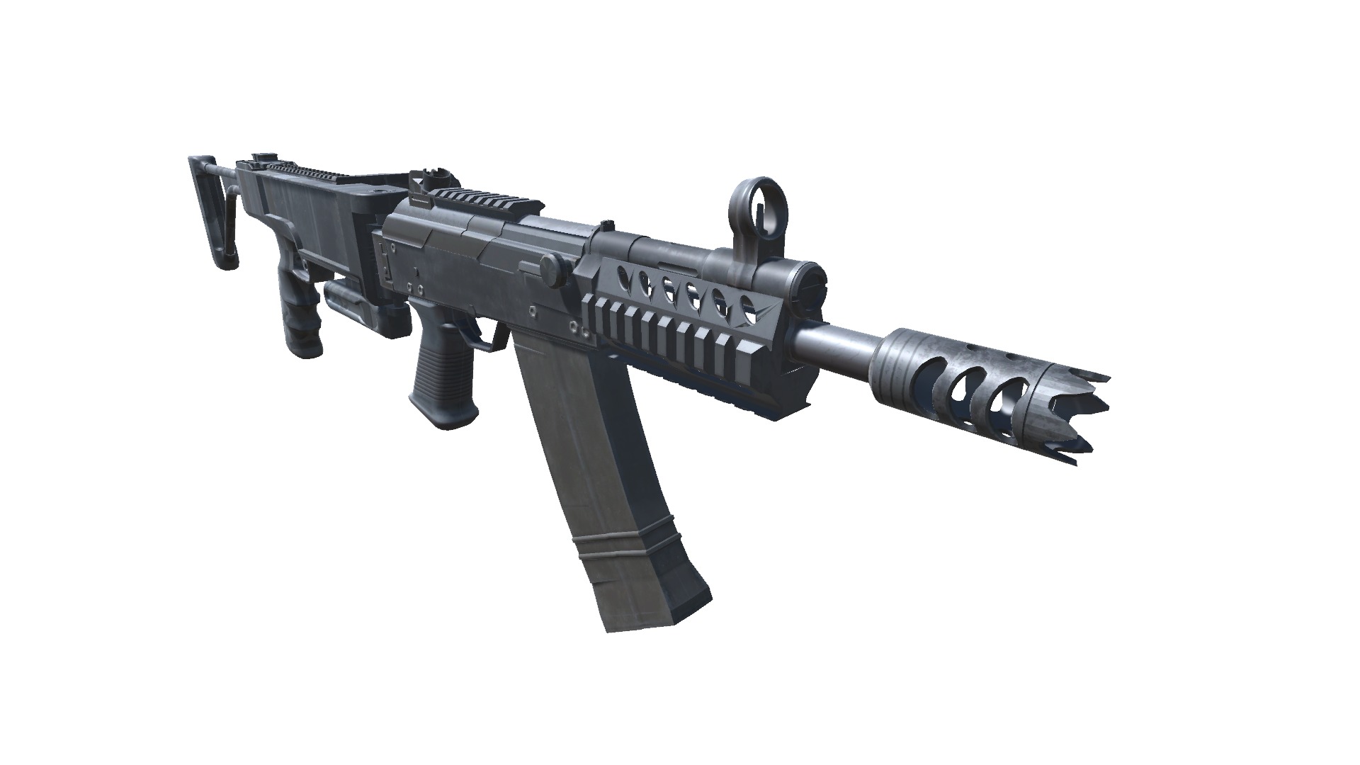 40-Cornershot-Saiga12-gun model 3d game ready model Low-poly 3D model_20