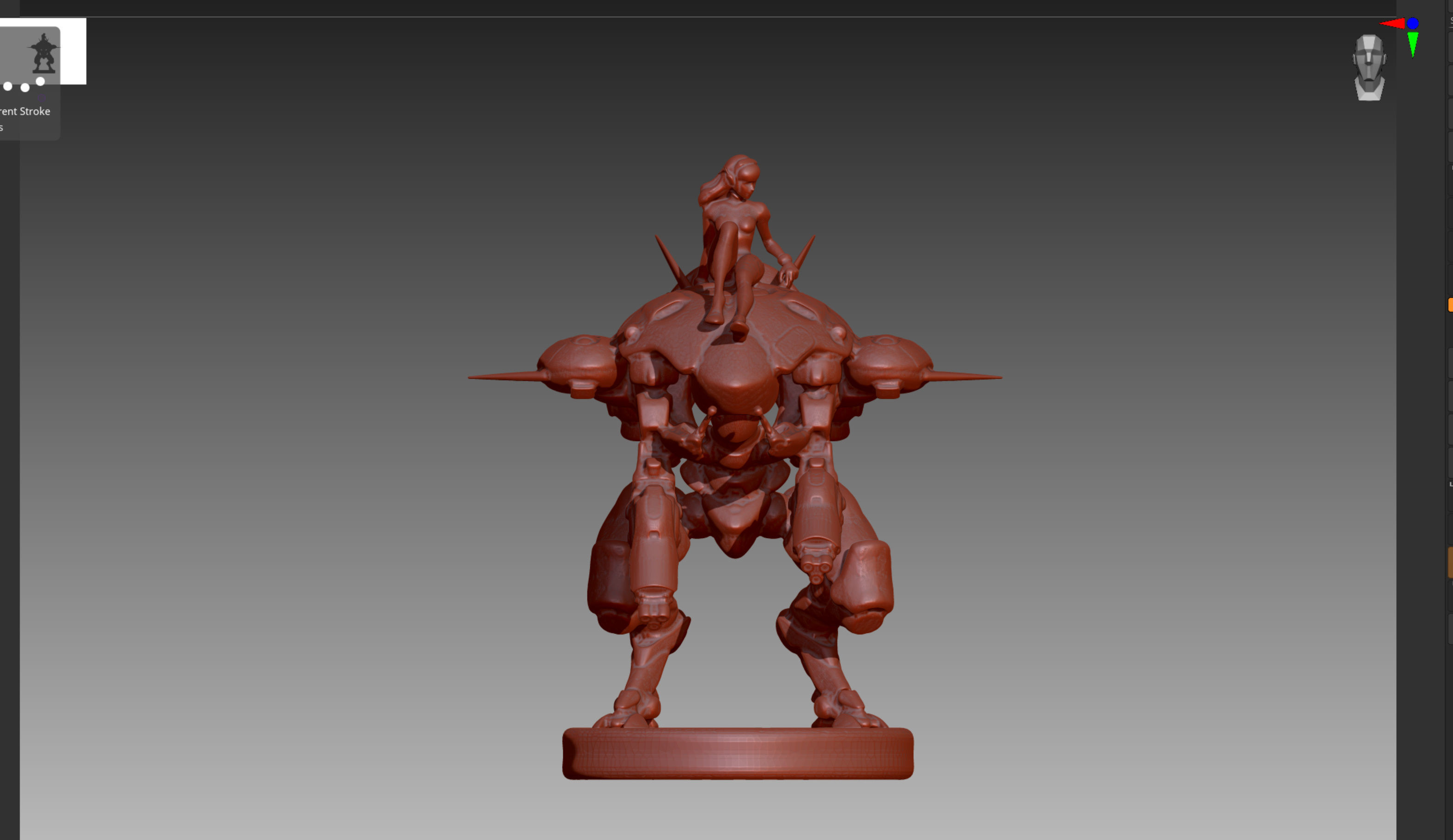 Overwatch Dva STL and OBJ 3D print model_1