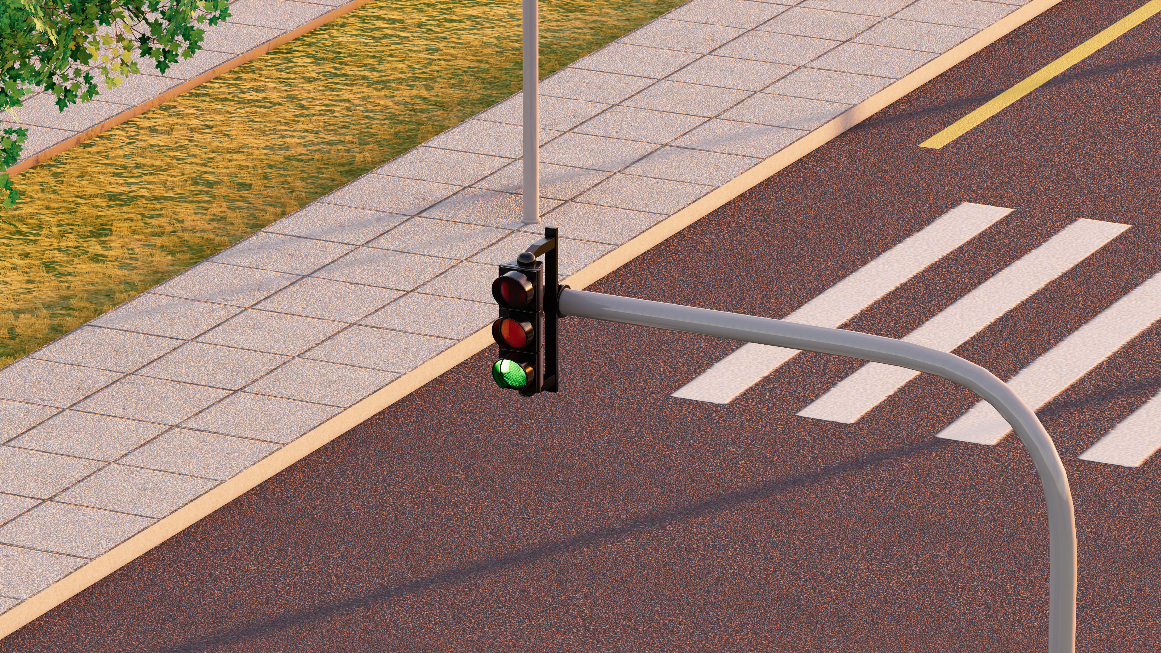 Data Center With Interior and Landscape 3D model_21