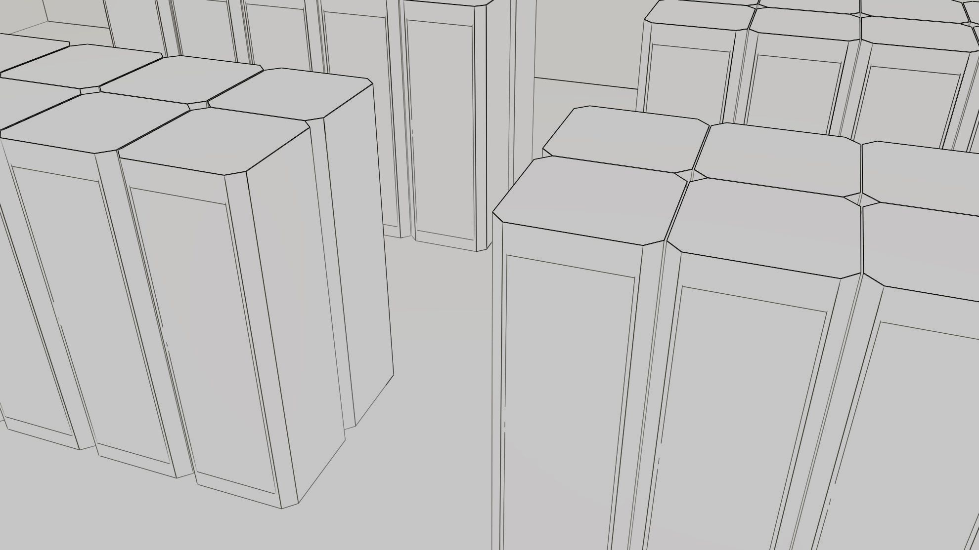 Data Center With Interior and Landscape 3D model_35