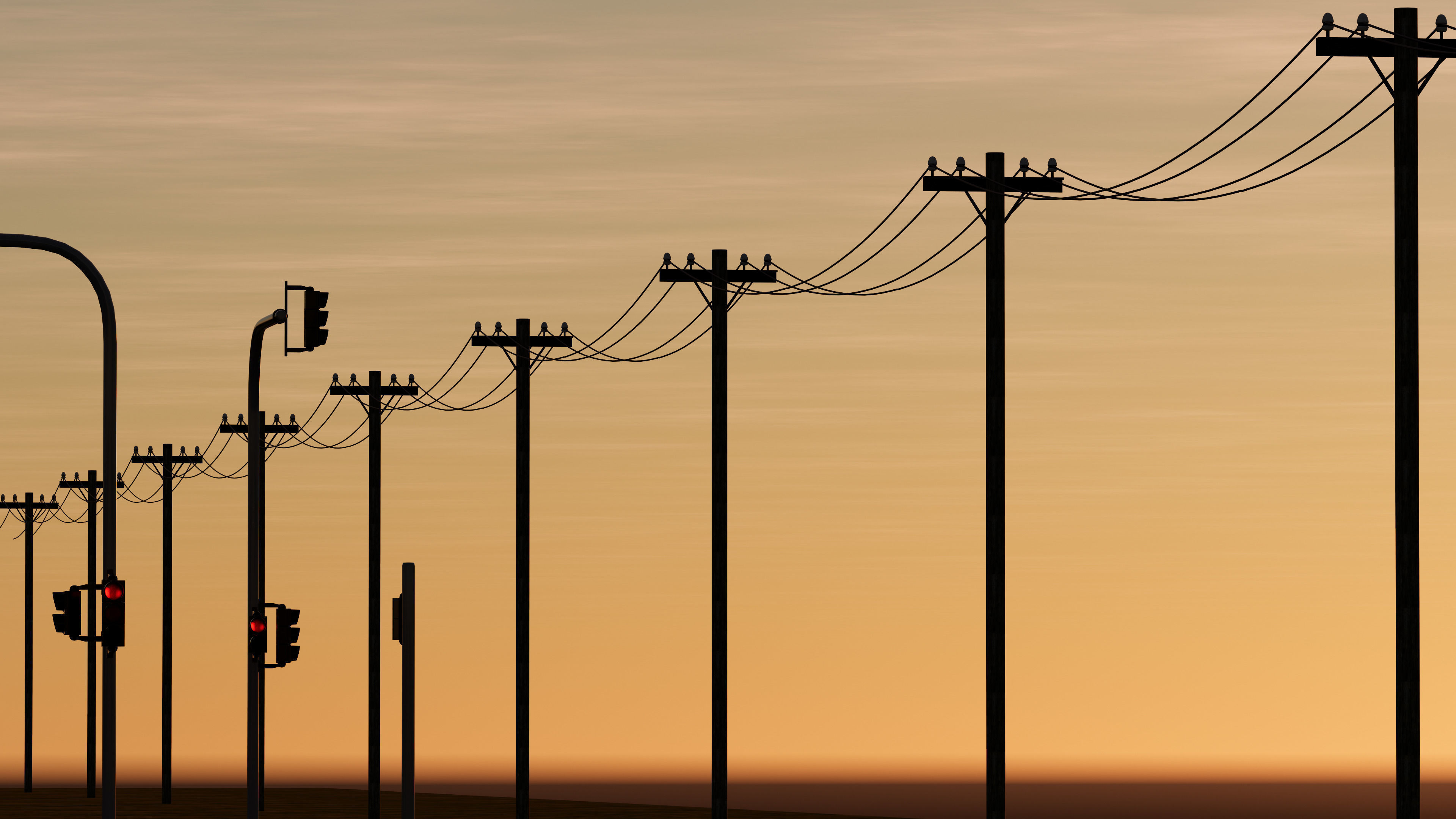 Data Center With Interior and Landscape 3D model_30