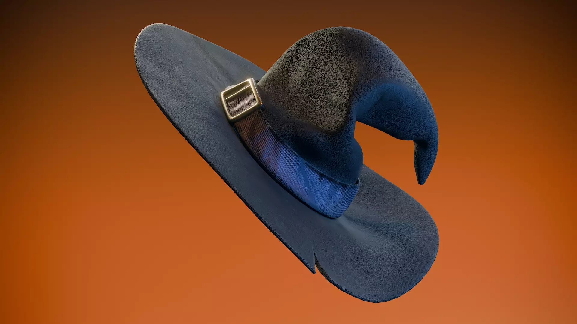 Witch Hat Low-poly 3D model