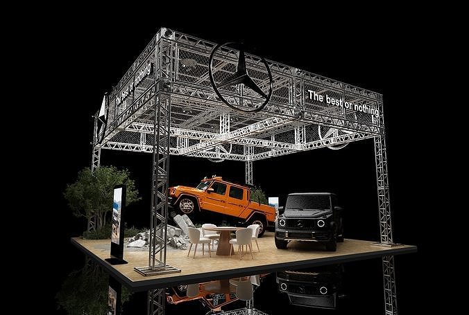 Booth Exposition Car 3D model