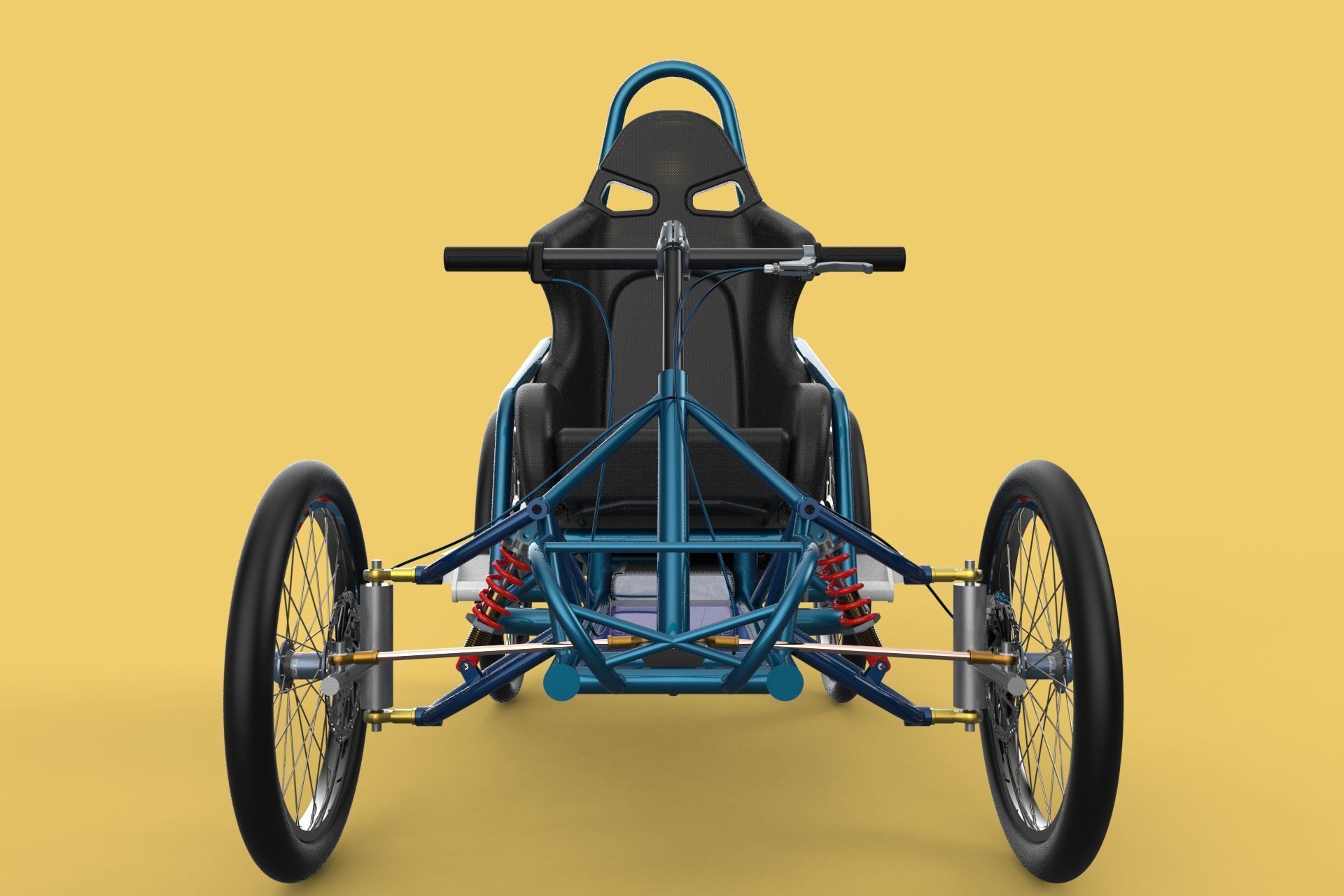 ELECTRIC QUAD BIKE 4 WHEELER BICYCLE ATV QUADRICYCLE 3D model_19