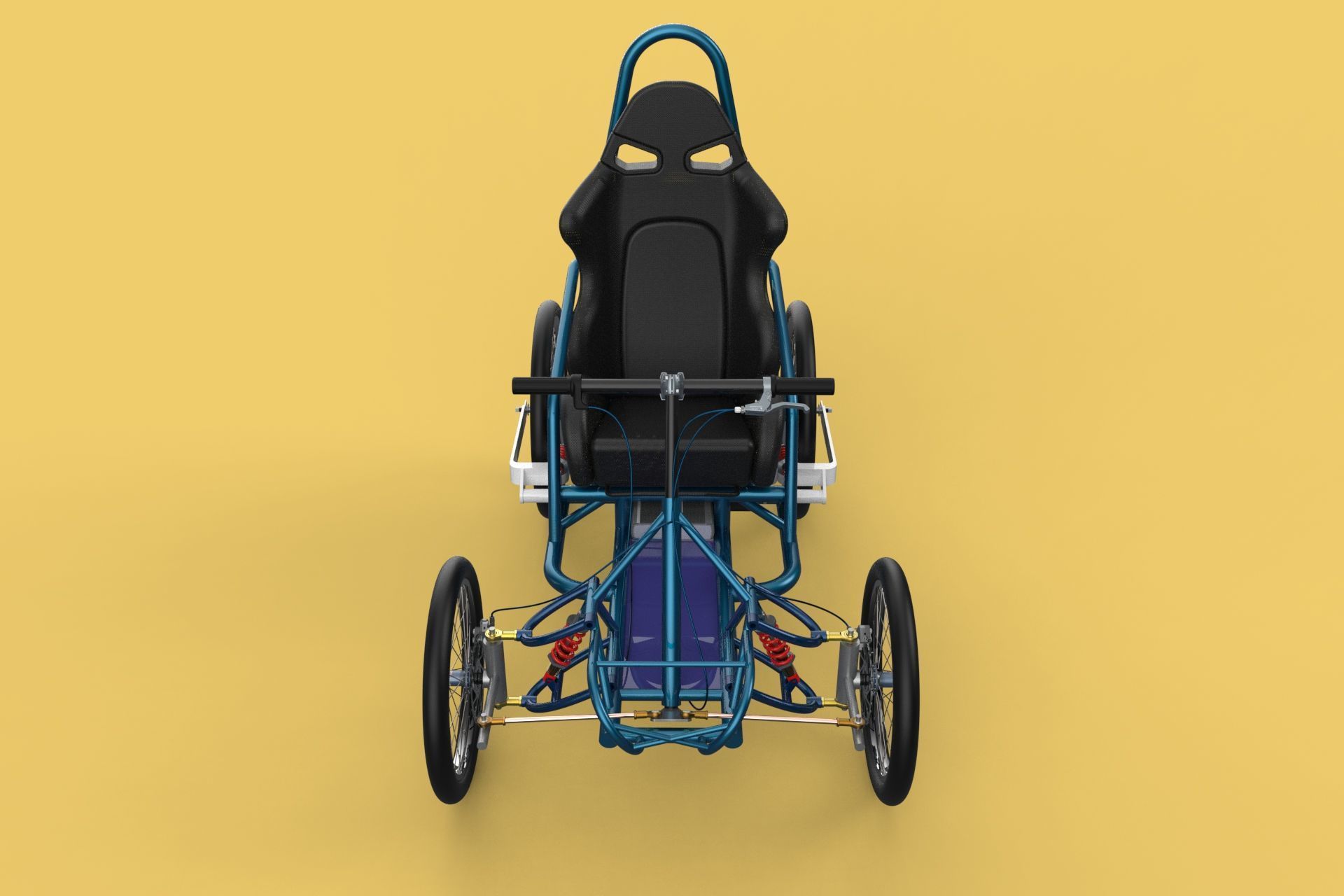 ELECTRIC QUAD BIKE 4 WHEELER BICYCLE ATV QUADRICYCLE 3D model_20