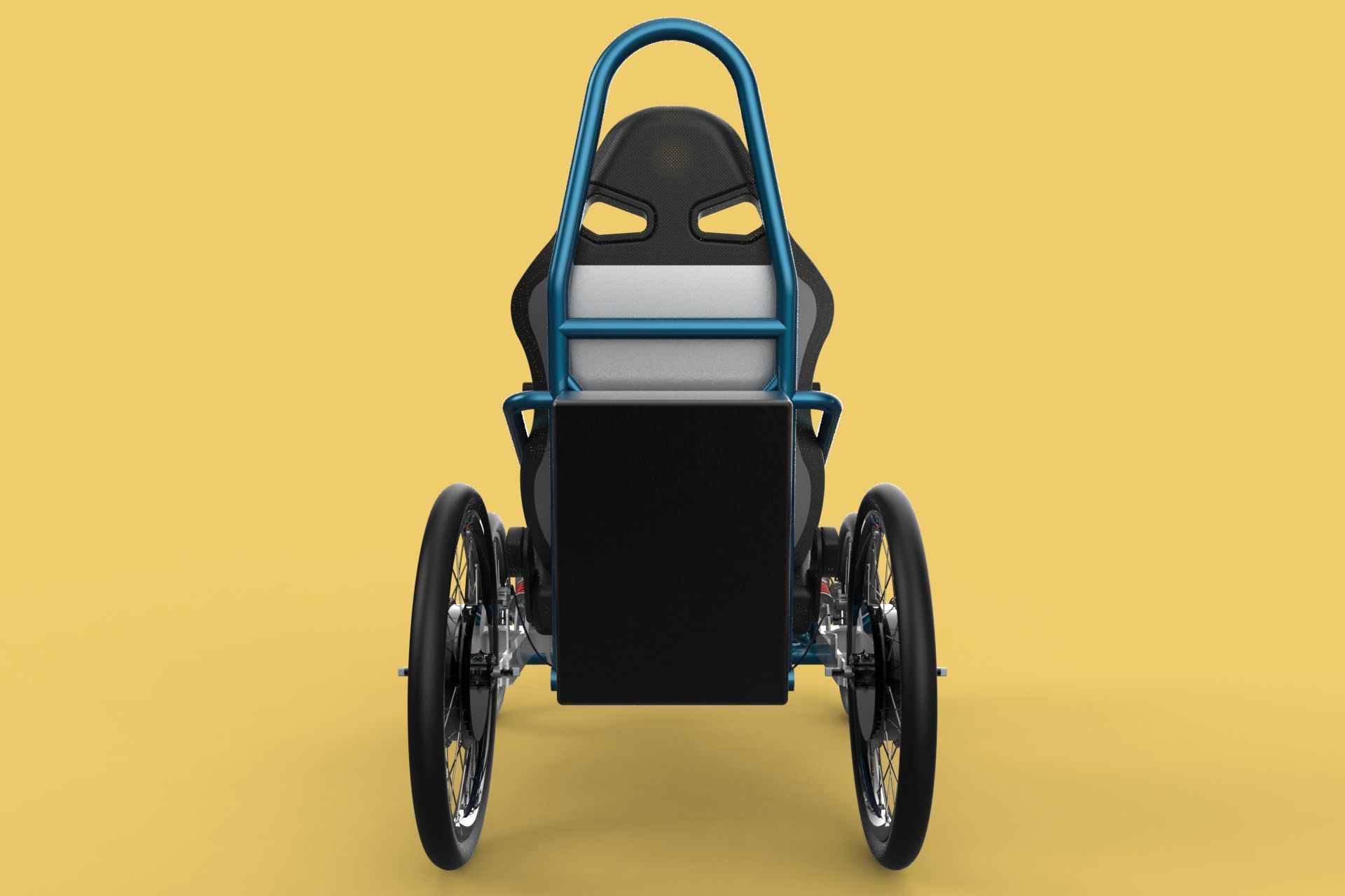 ELECTRIC QUAD BIKE 4 WHEELER BICYCLE ATV QUADRICYCLE 3D model_18